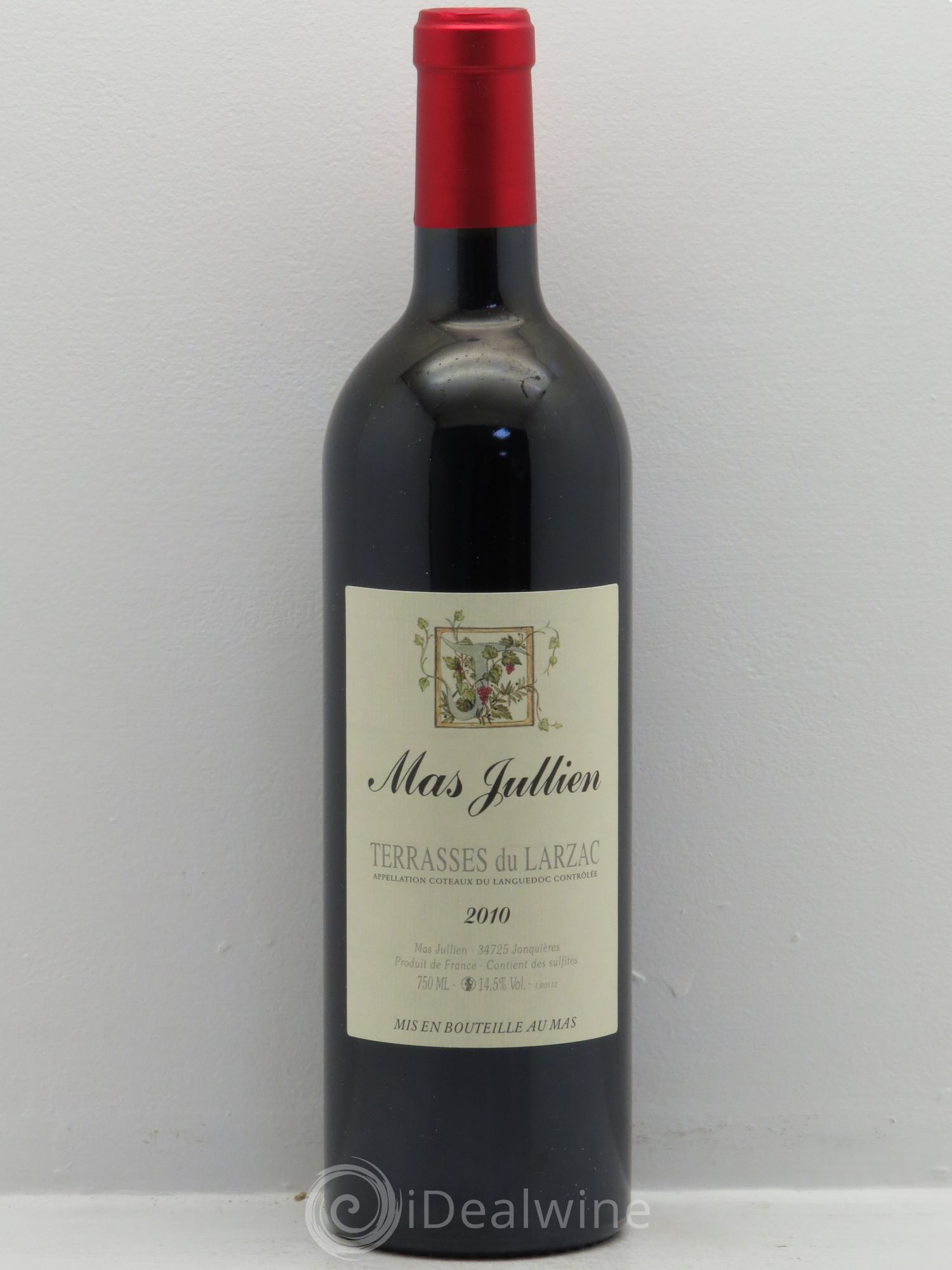 Terrasses du Larzac Mas Jullien Olivier Jullien 2010 - Lot de 1 bouteille - 0