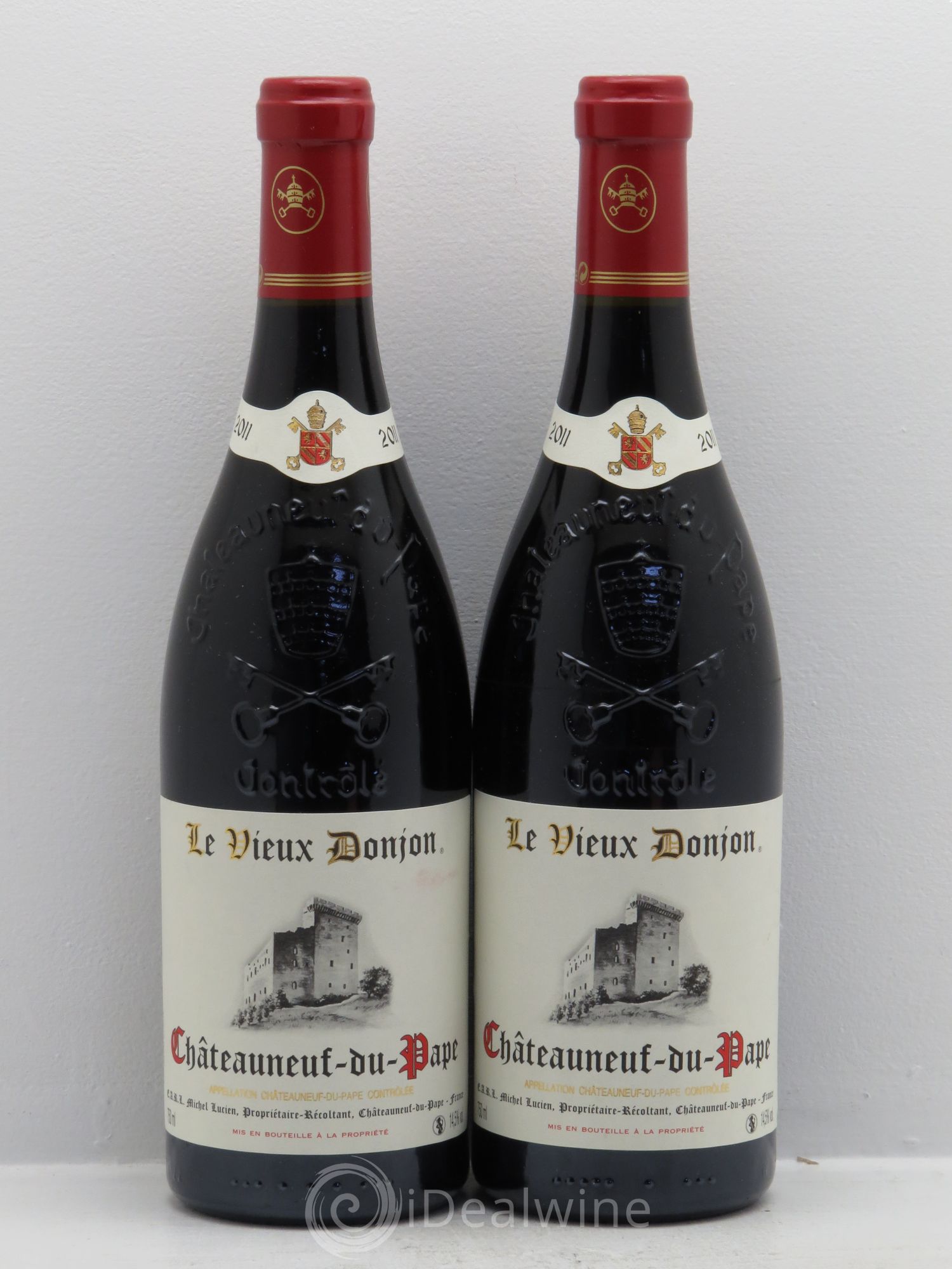 Châteauneuf-du-Pape Le Vieux Donjon Michel Lucien 2011 - Lot de 2 bouteilles - 0