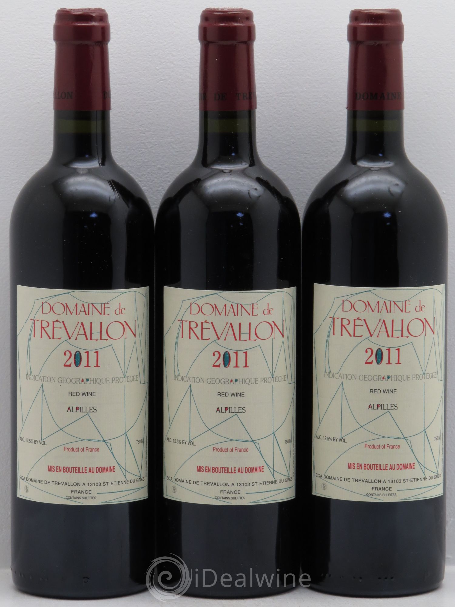 VDP Bouches du Rhône Trévallon (Domaine de) Eloi Dürrbach 2011 - Lot de 3 bouteilles - 0