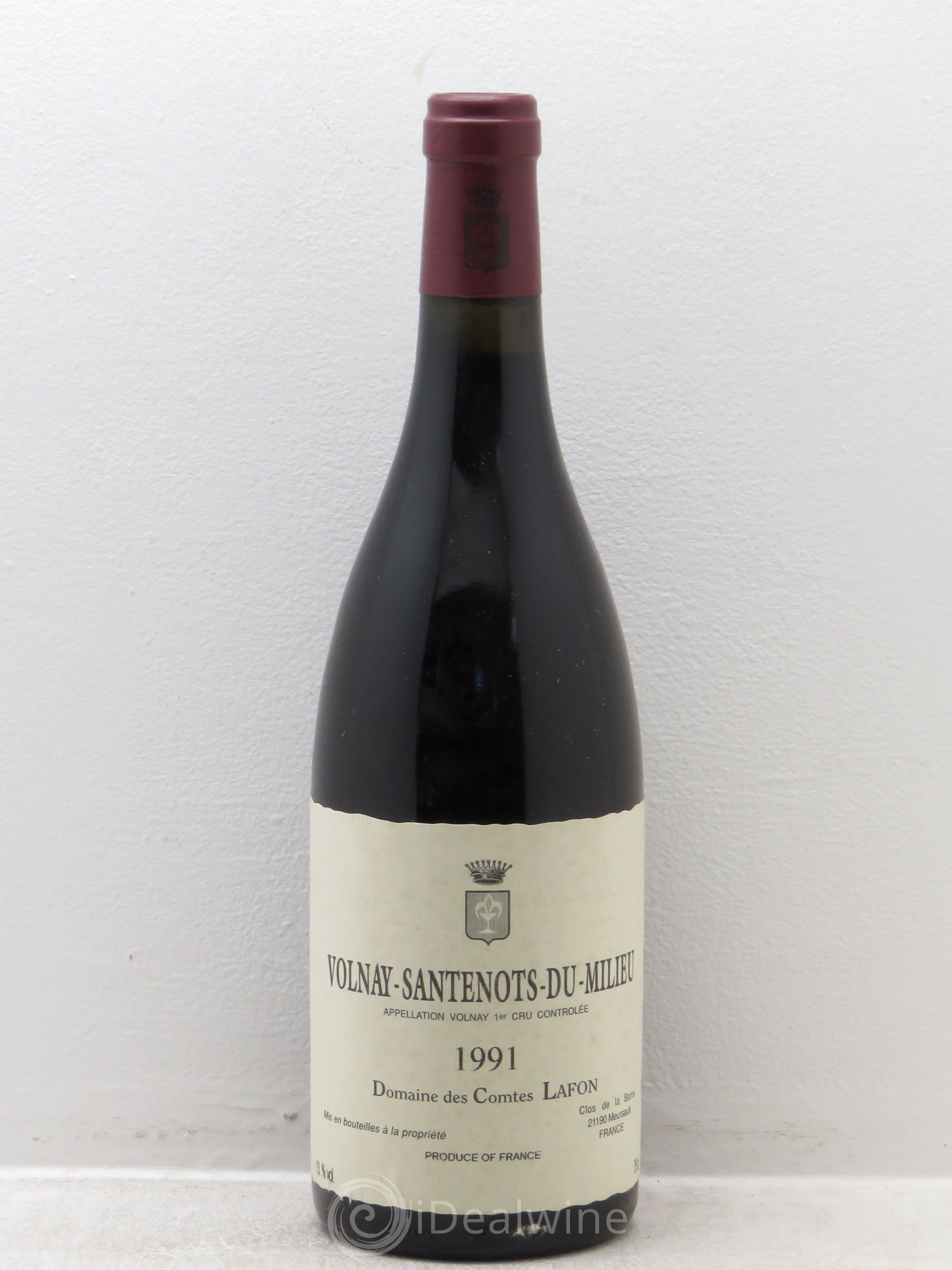 Volnay 1er Cru Santenots du Milieu Comtes Lafon (Domaine des) 1991 - Lot de 1 bouteille - 0