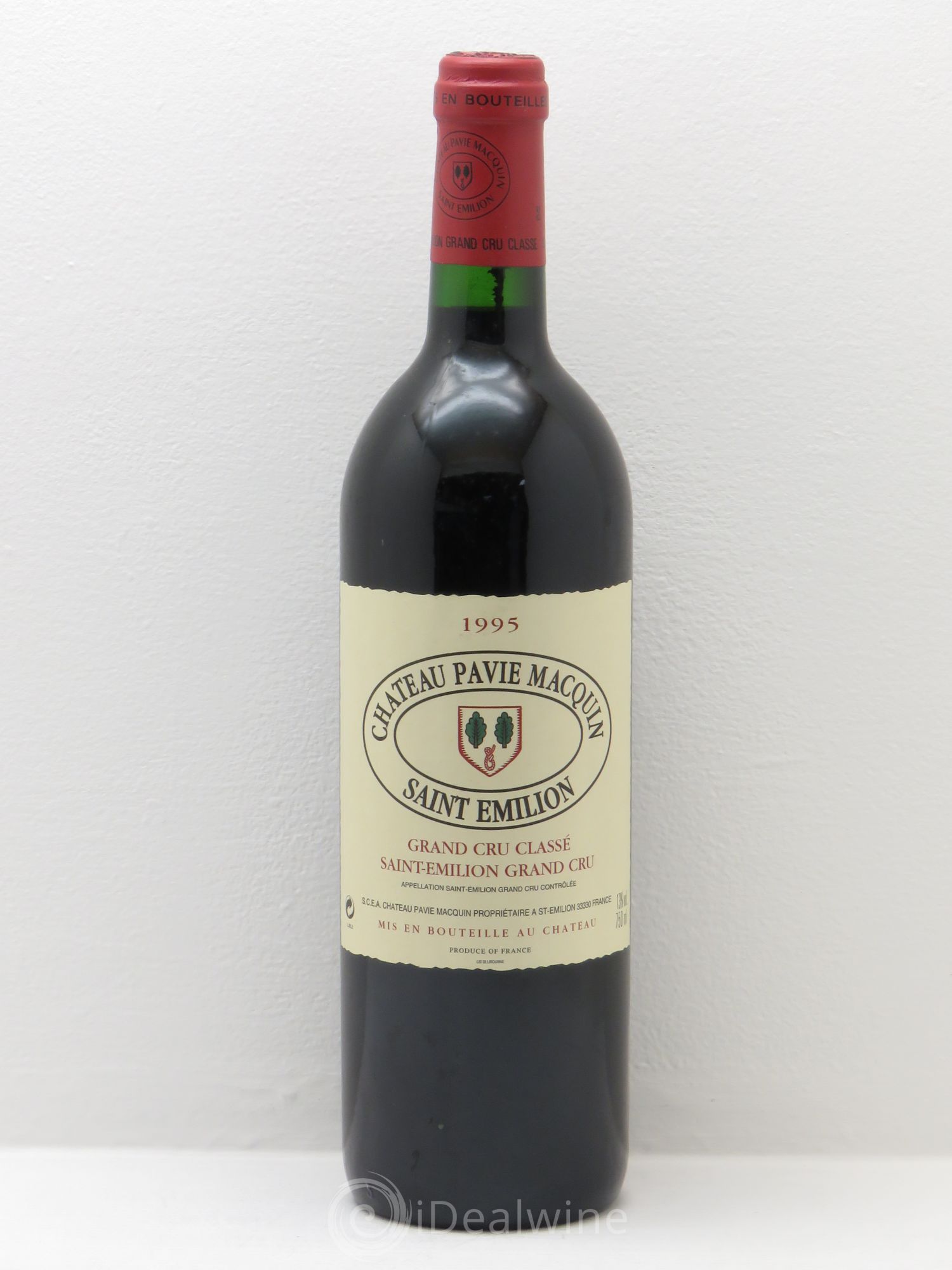 Château Pavie Macquin 1er Grand Cru Classé B 1995 - Lot de 1 bouteille - 0