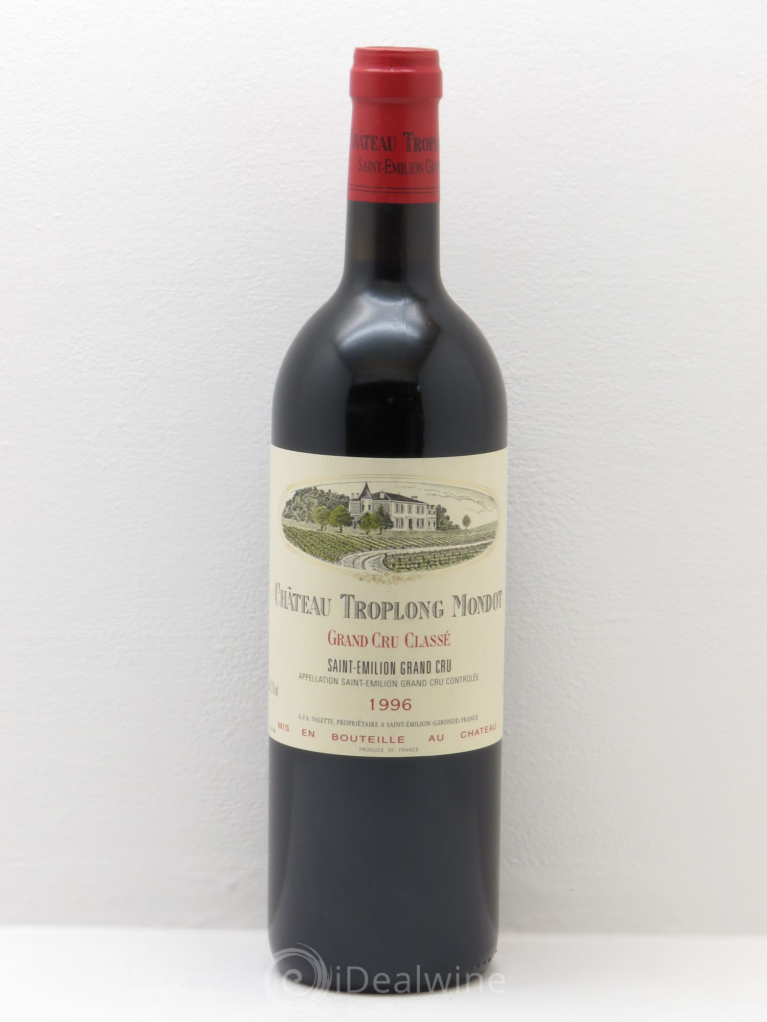 Château Troplong Mondot 1er Grand Cru Classé B 1996 - Lot de 1 bouteille - 0