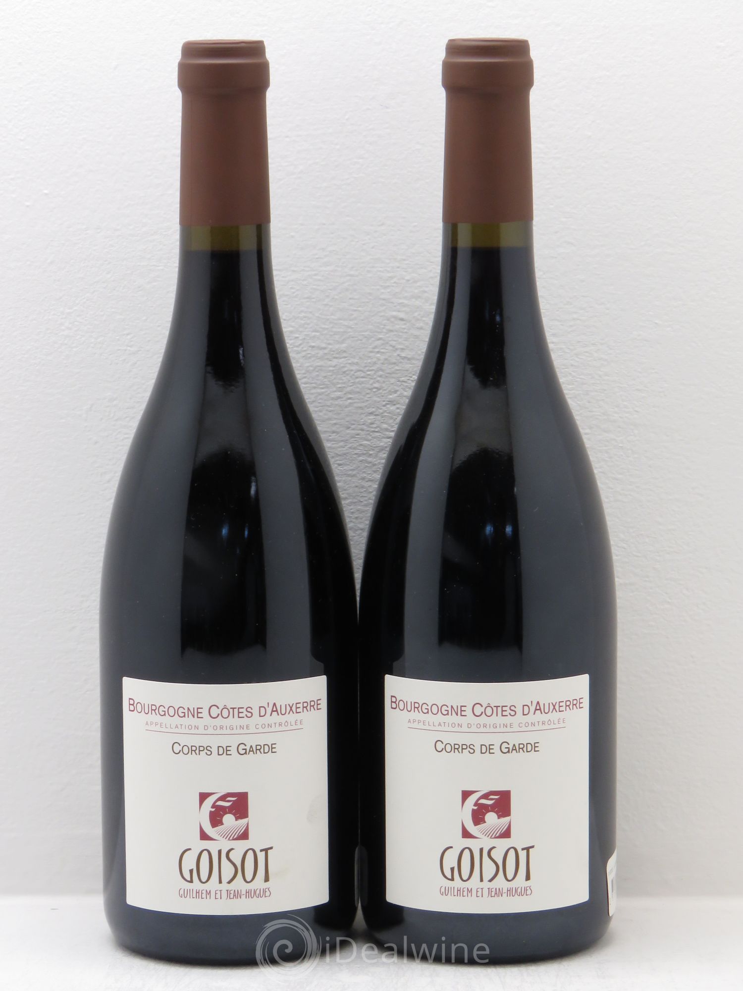 Bourgogne Côtes d'Auxerre Corps de Garde Domaine Goisot 2012 - Posten von 2 Flaschen - 0