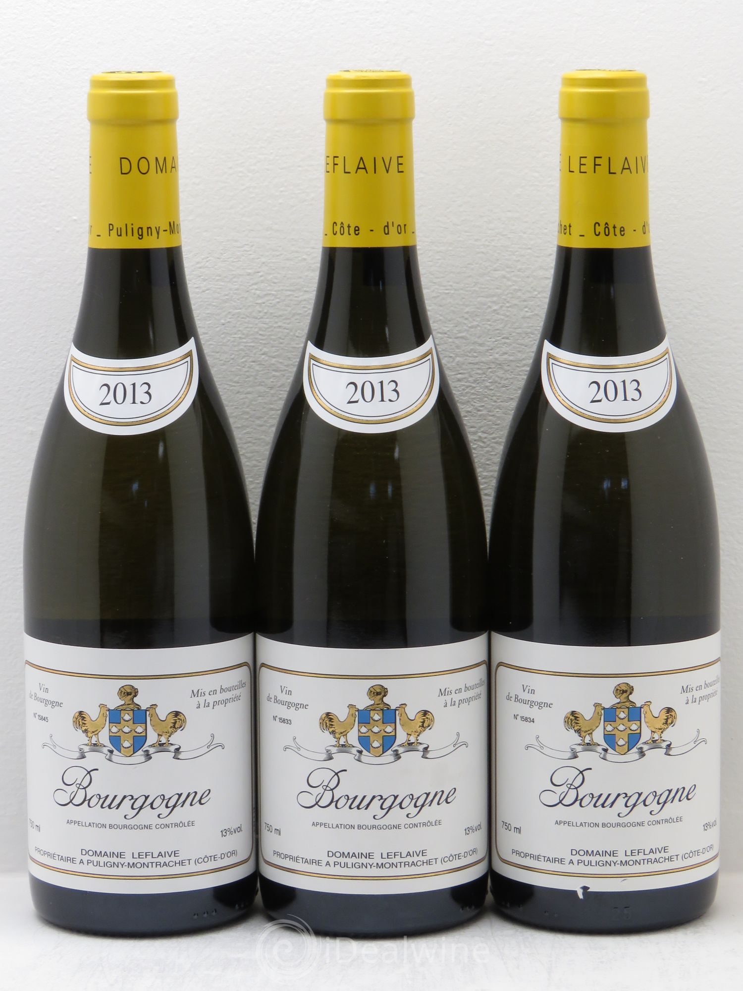 Bourgogne Leflaive 2013 - Lot de 3 bouteilles - 0