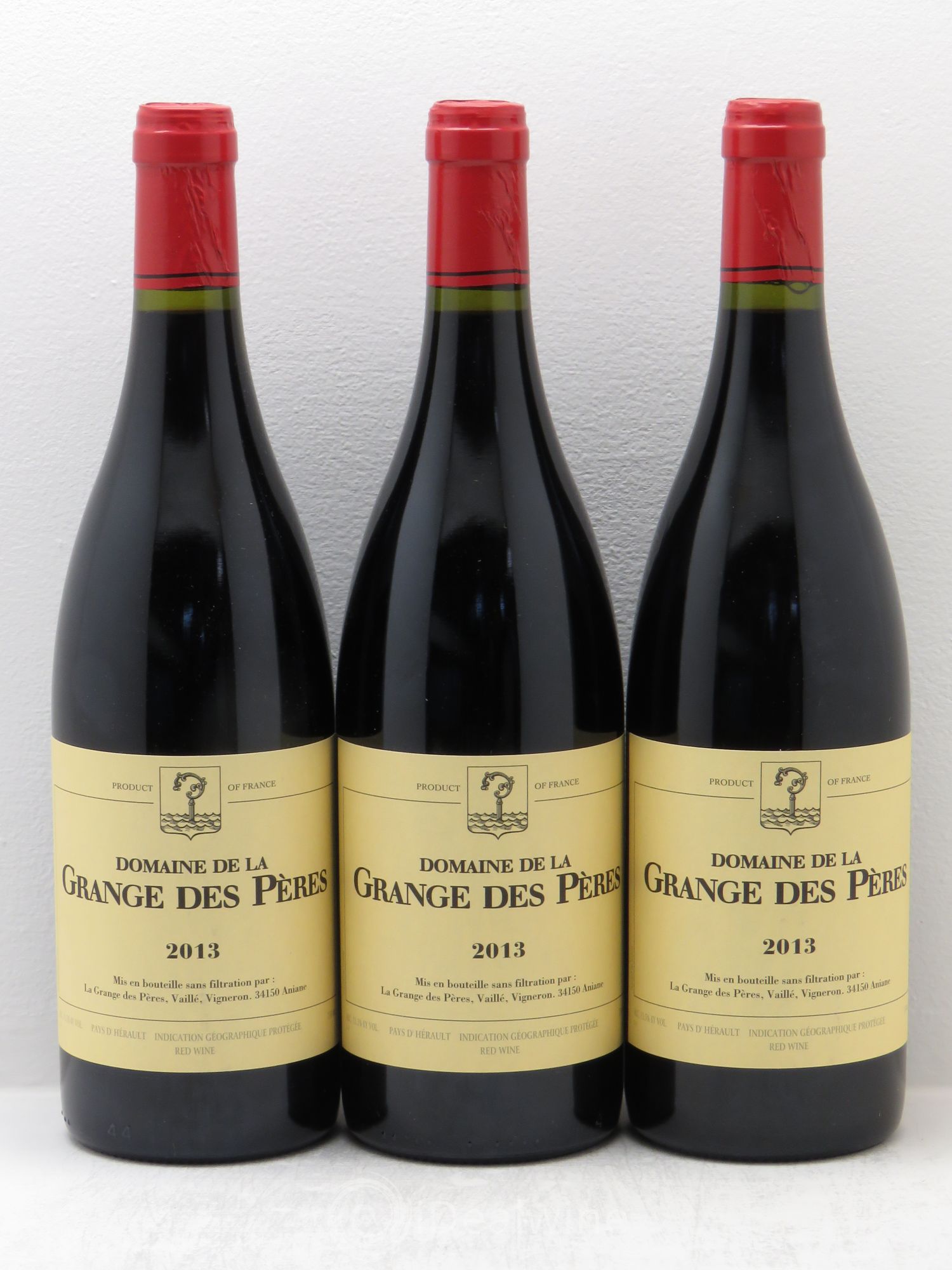 Pays d'Hérault Grange des Pères Laurent Vaillé 2013 - Lot de 3 bouteilles - 0