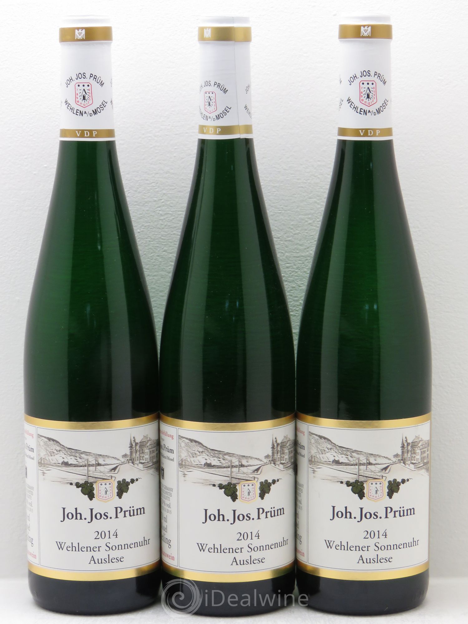 Riesling Mosel Auslese Wehlener Sonnenuhr Joh.Jos.Prüm 2014 - Posten von 3 Flaschen - 0
