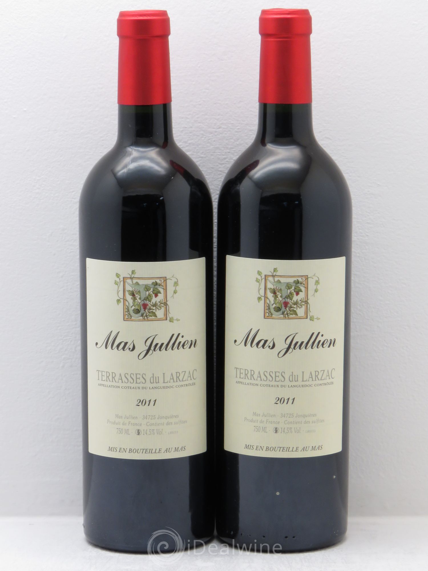 Terrasses du Larzac Mas Jullien Olivier Jullien 2011 - Lot de 2 bouteilles - 0