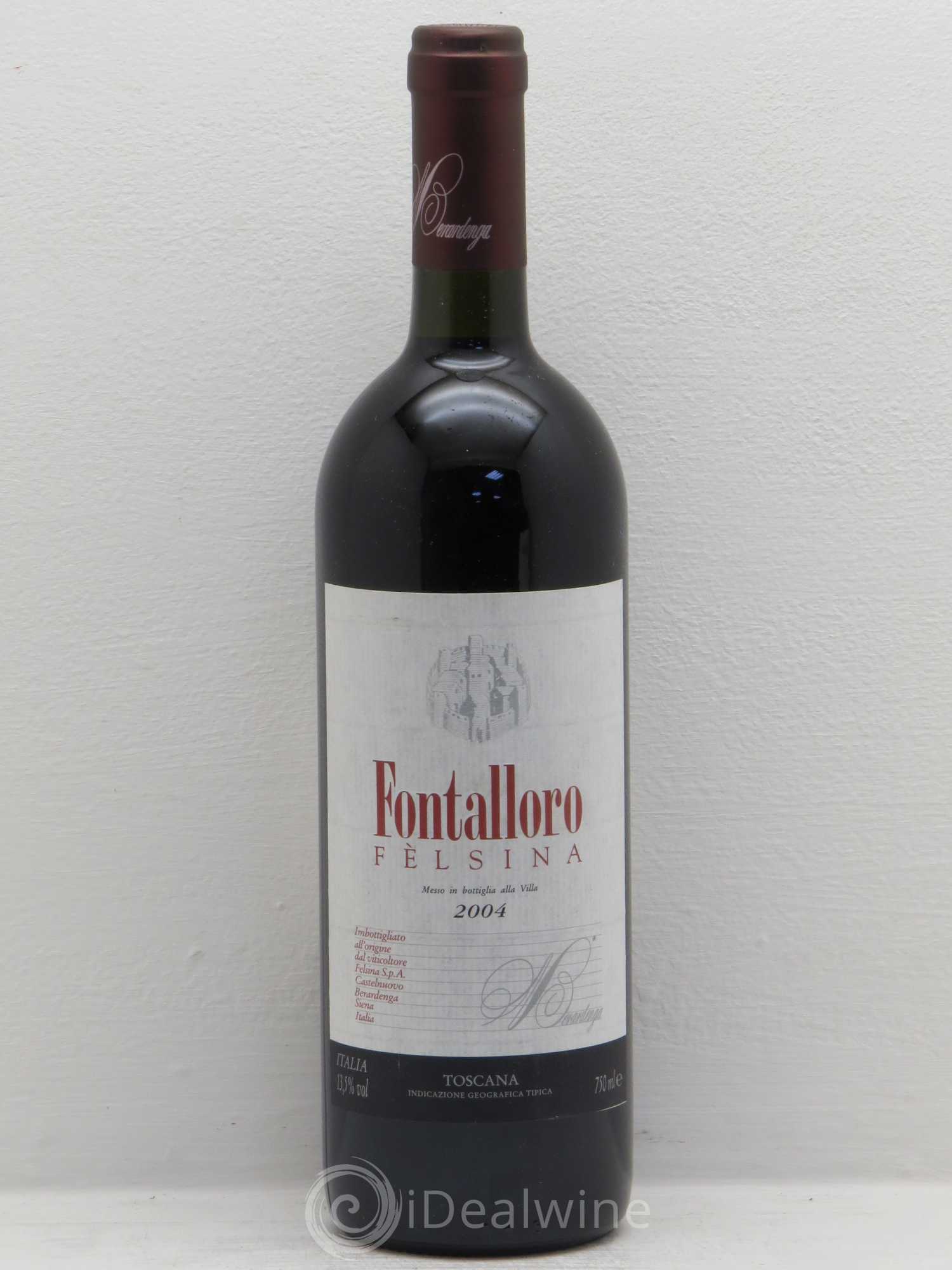 Toscana IGT Fontalloro Fèlsina 2004 - Lot de 1 bouteille - 0