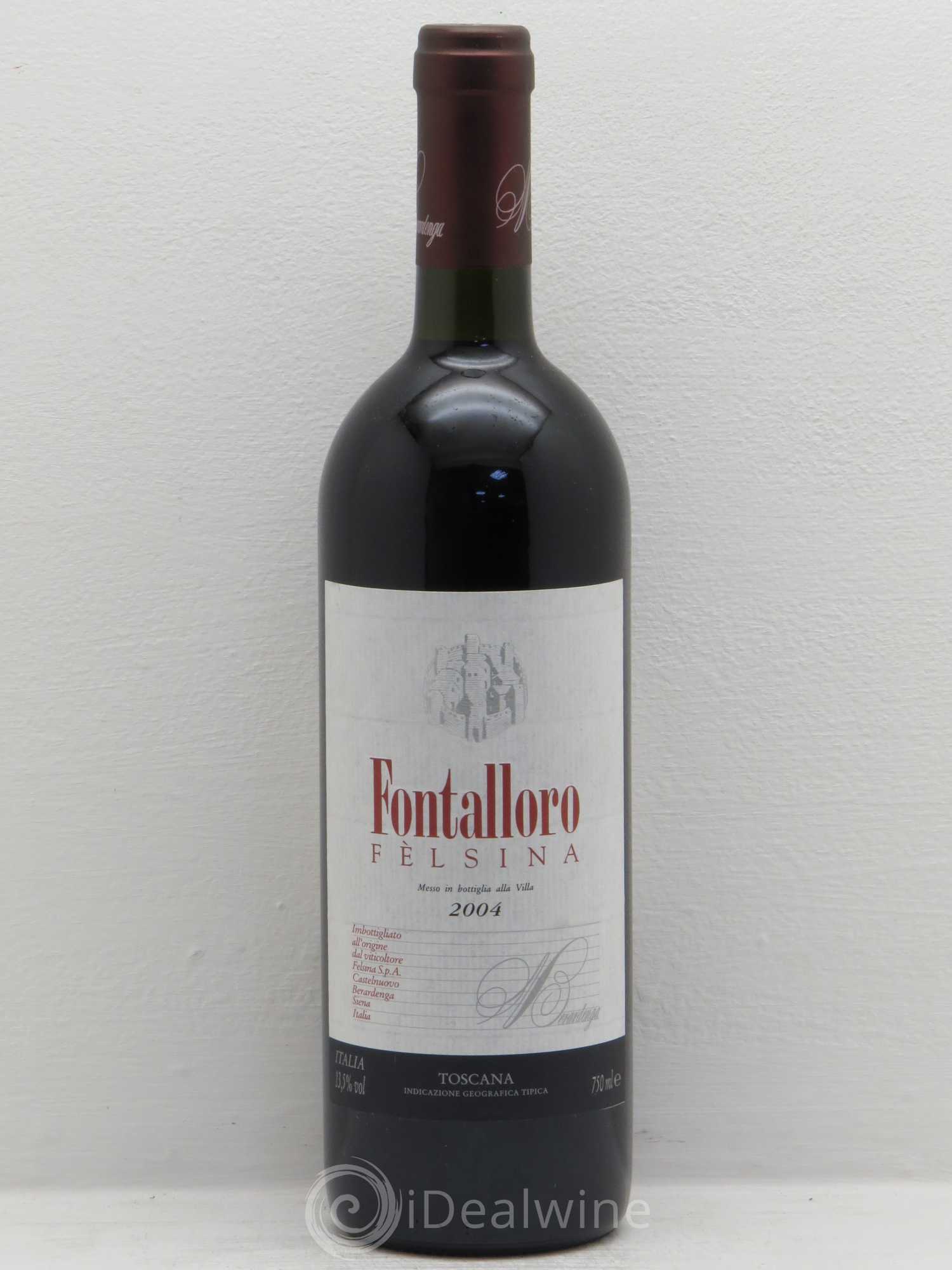 Toscana IGT Fontalloro Fèlsina 2004 - Lot de 1 bouteille - 0