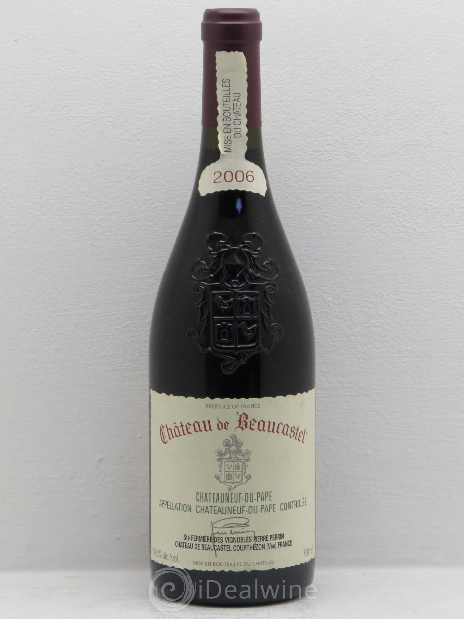 Châteauneuf-du-Pape Château de Beaucastel Famille Perrin 2006 - Lot de 1 bouteille - 0