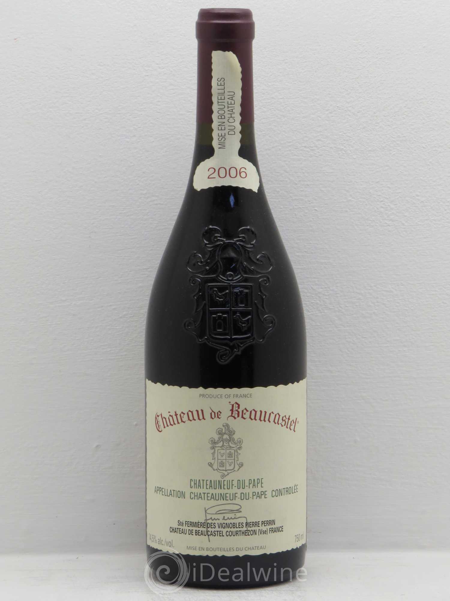 Châteauneuf-du-Pape Château de Beaucastel Famille Perrin 2006 - Lot de 1 bouteille - 0
