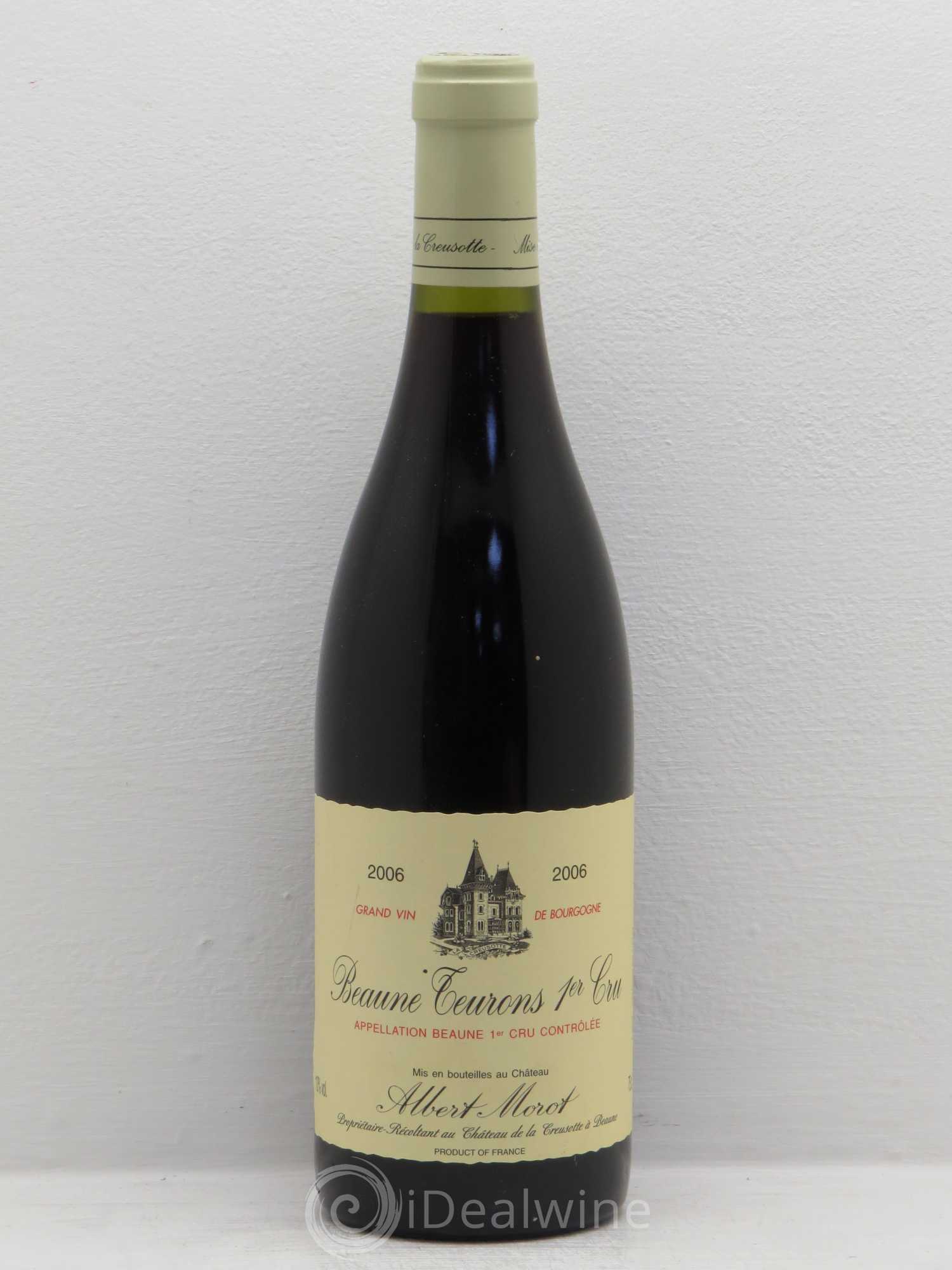 Beaune 1er Cru Les Teurons Domaine Albert Morot 2006 - Lot de 1 bouteille - 0