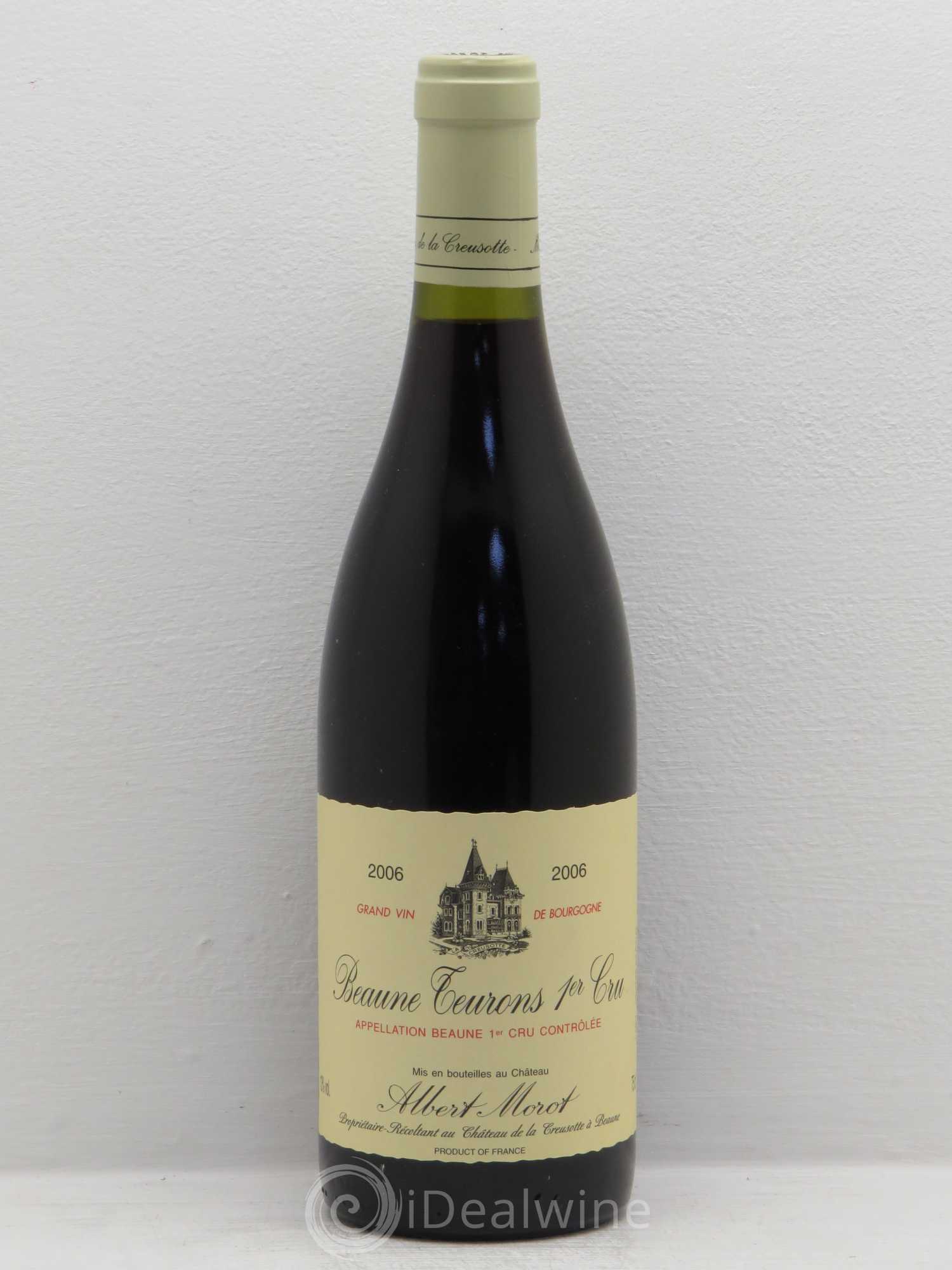 Beaune 1er Cru Les Teurons Domaine Albert Morot 2006 - Lot de 1 bouteille - 0