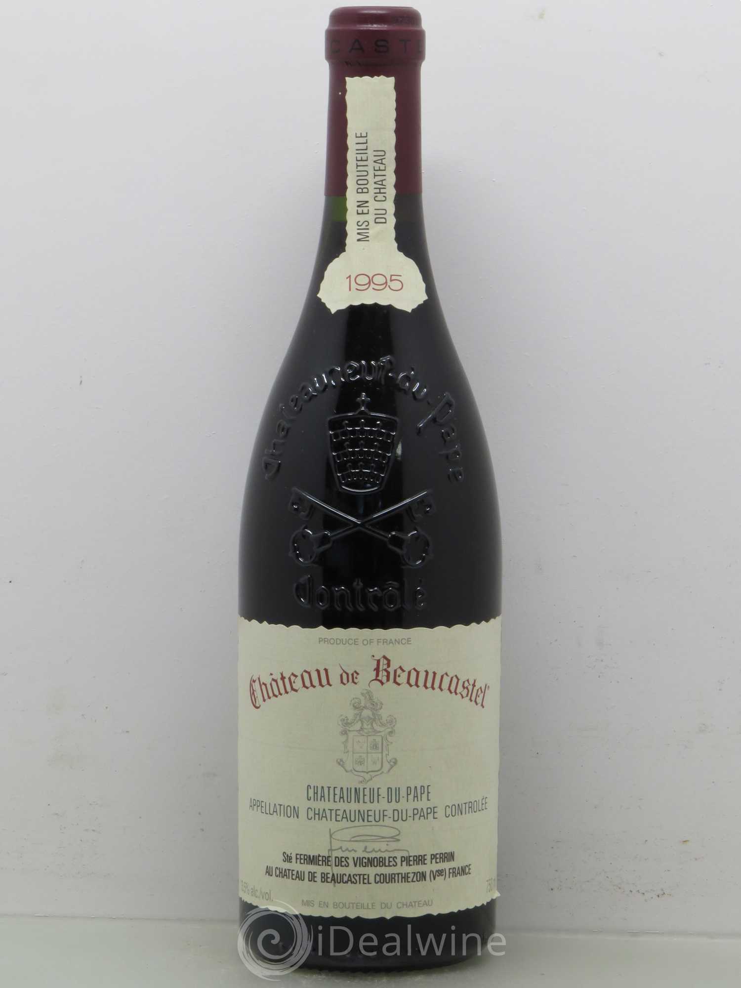 Châteauneuf-du-Pape Château de Beaucastel Famille Perrin 1995 - Lot de 1 bouteille - 0