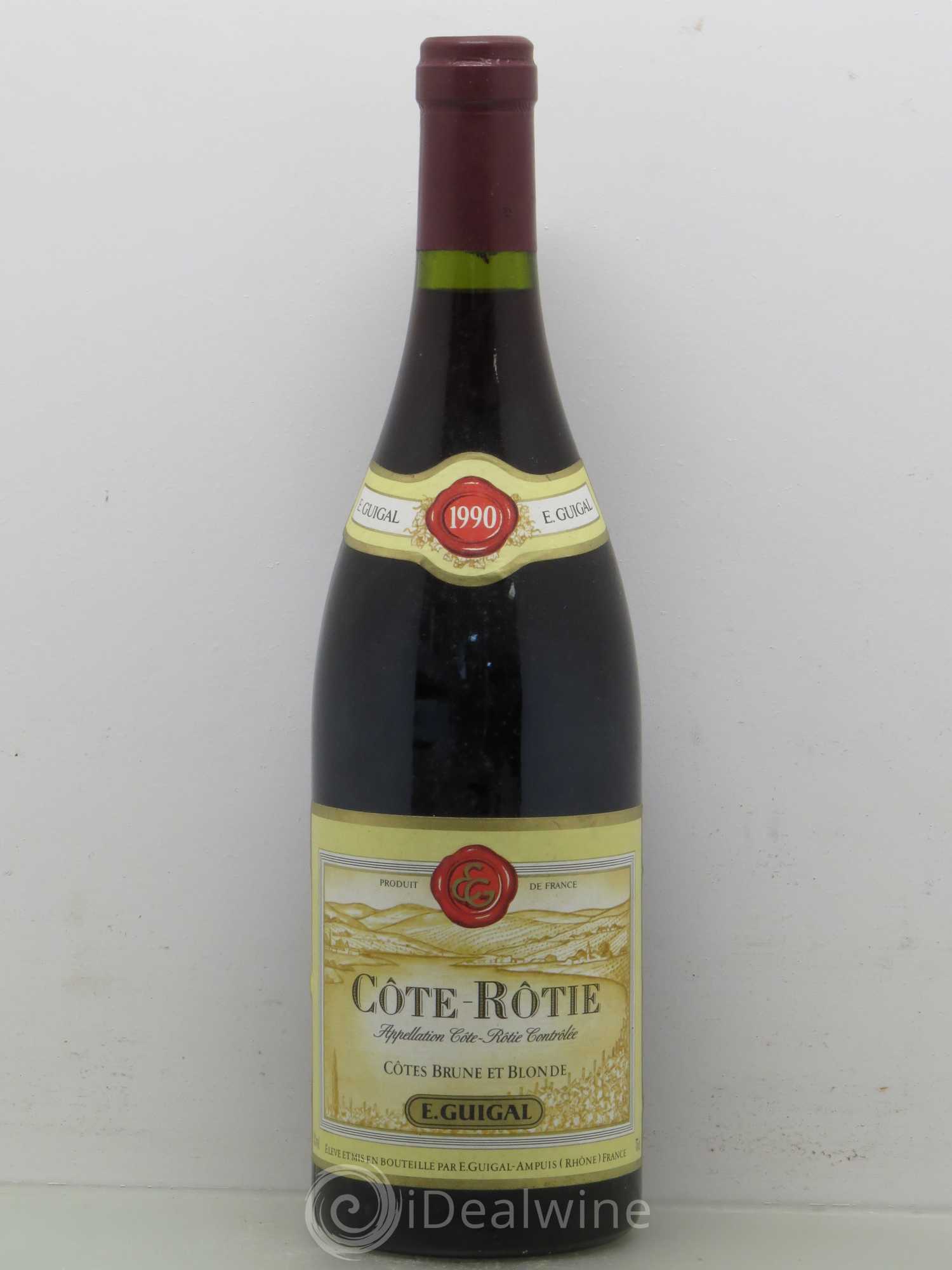 Côte-Rôtie Côtes Brune et Blonde Guigal 1990 - Lot de 1 bouteille - 0
