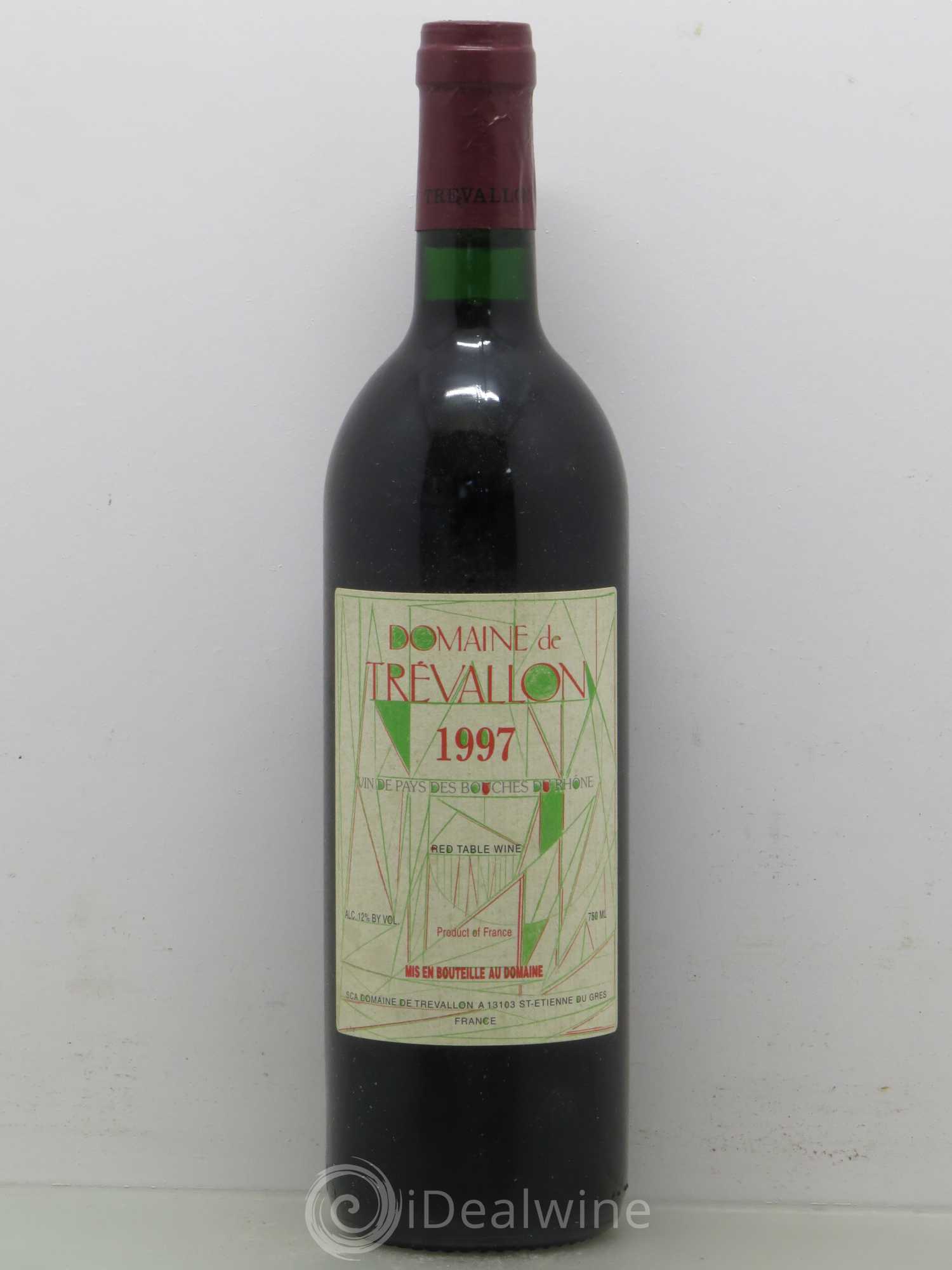 Coteaux d'Aix-en-Provence Trévallon (Domaine de) Eloi Dürrbach 1997 - Lot de 1 bouteille - 0