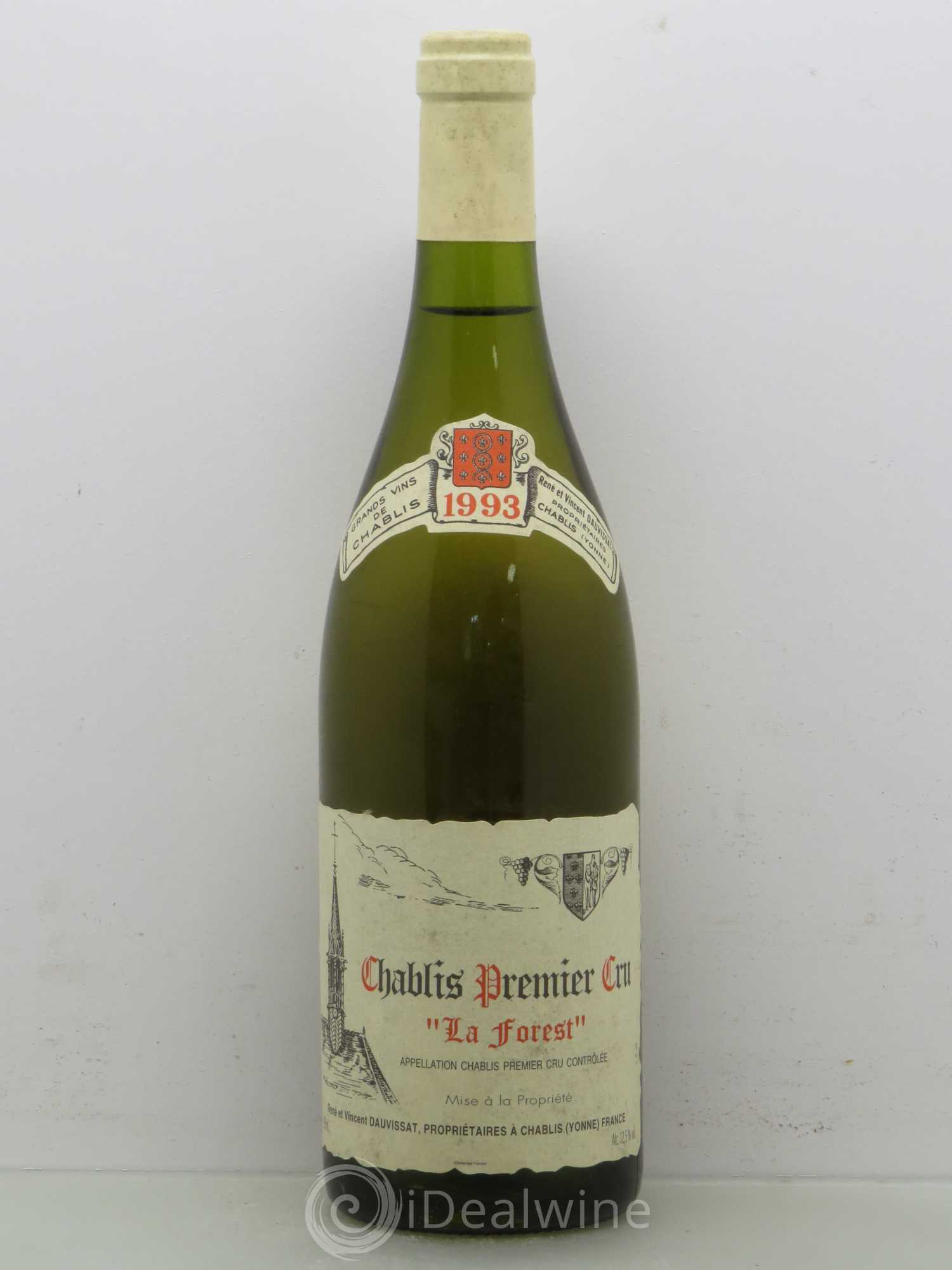 Chablis 1er Cru La Forest Vincent Dauvissat (Domaine) 1993 - Lot de 1 bouteille - 0