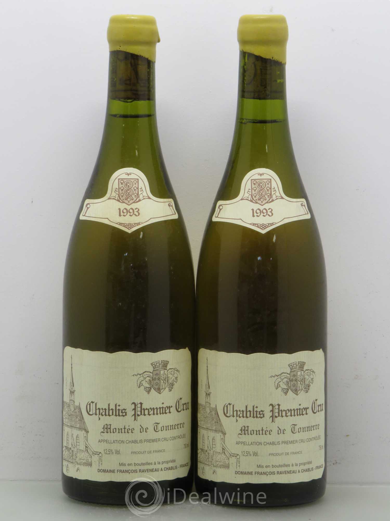 Chablis 1er Cru Montée de Tonnerre Raveneau (Domaine) 1993 - Lot de 2 bouteilles - 0