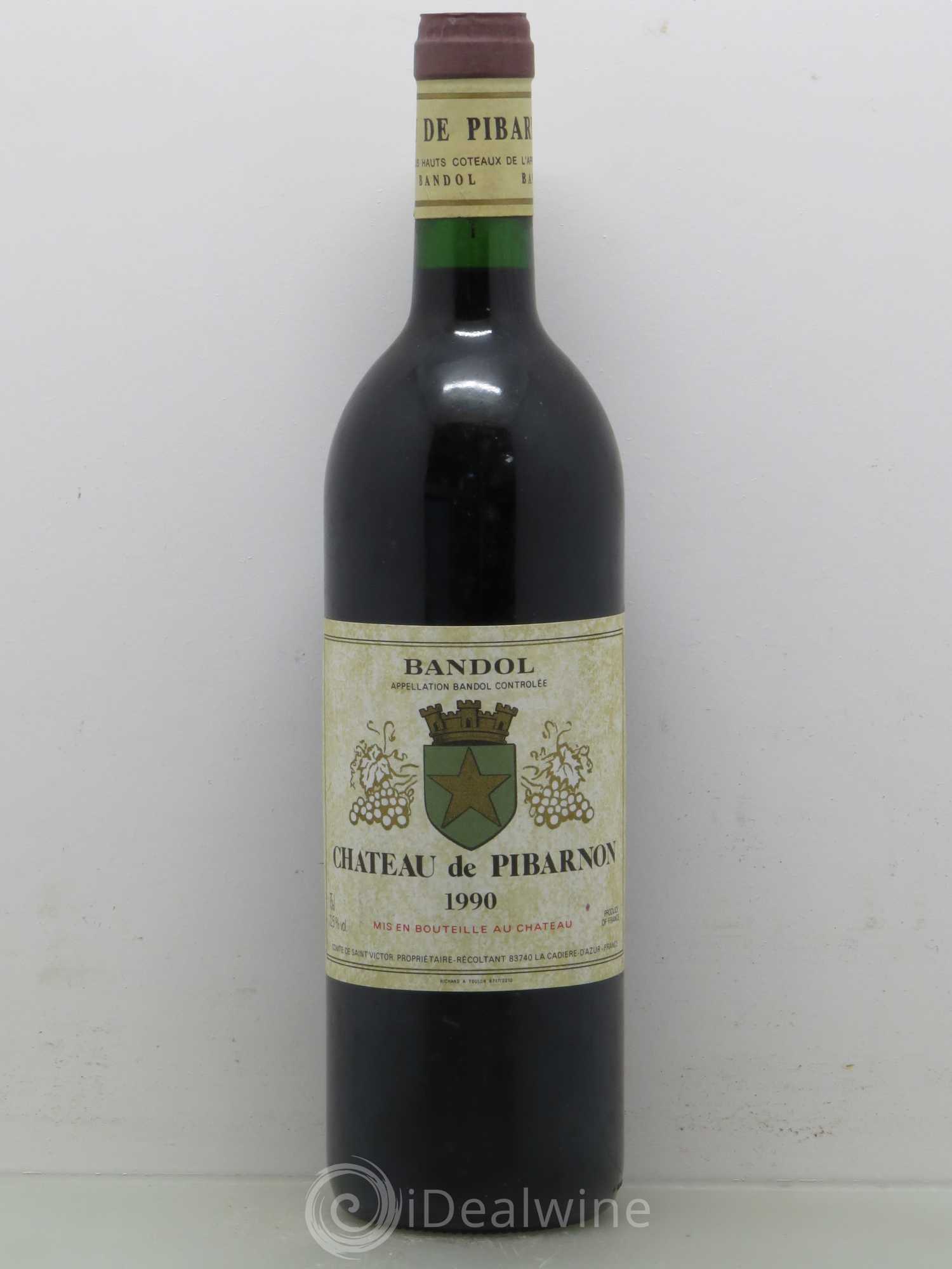 Bandol Château de Pibarnon Comte de Saint-Victor 1990 - Lot de 1 bouteille - 0