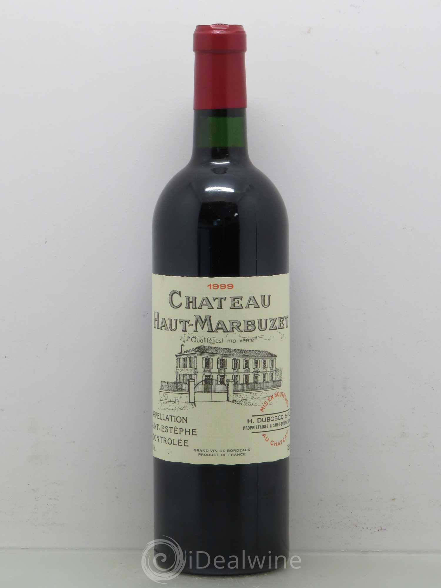 Château Haut Marbuzet 1999 - Lot de 1 bouteille - 0