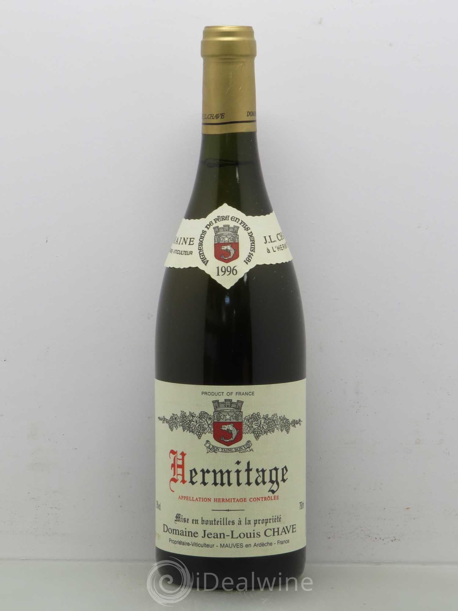 Hermitage Jean-Louis Chave 1996 - Lot de 1 bouteille - 0