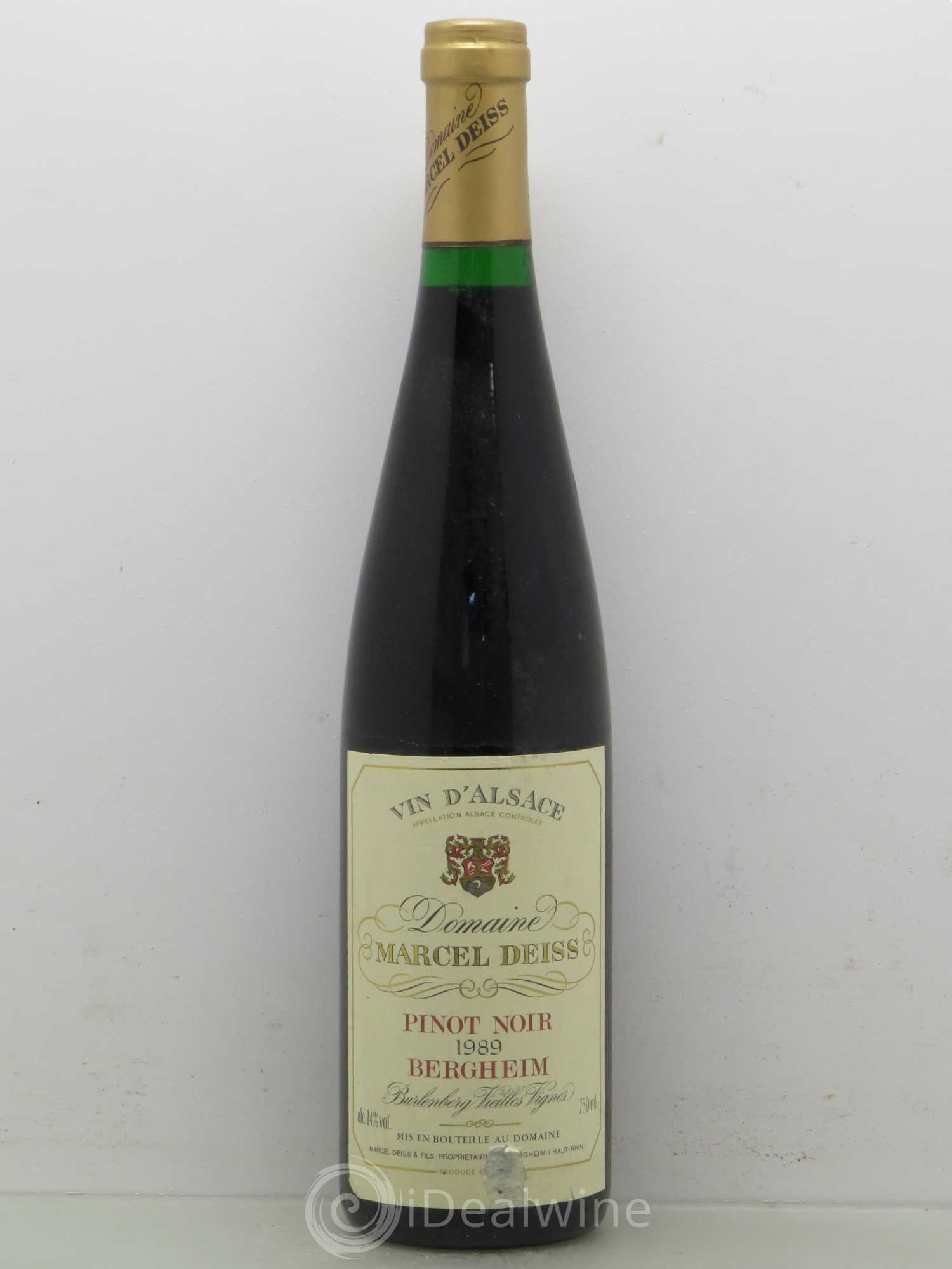 Alsace Marcel Deiss (Domaine) Pinot Noit Burlenberg Vieilles Vignes 1989 - Posten von 1 Flasche - 0