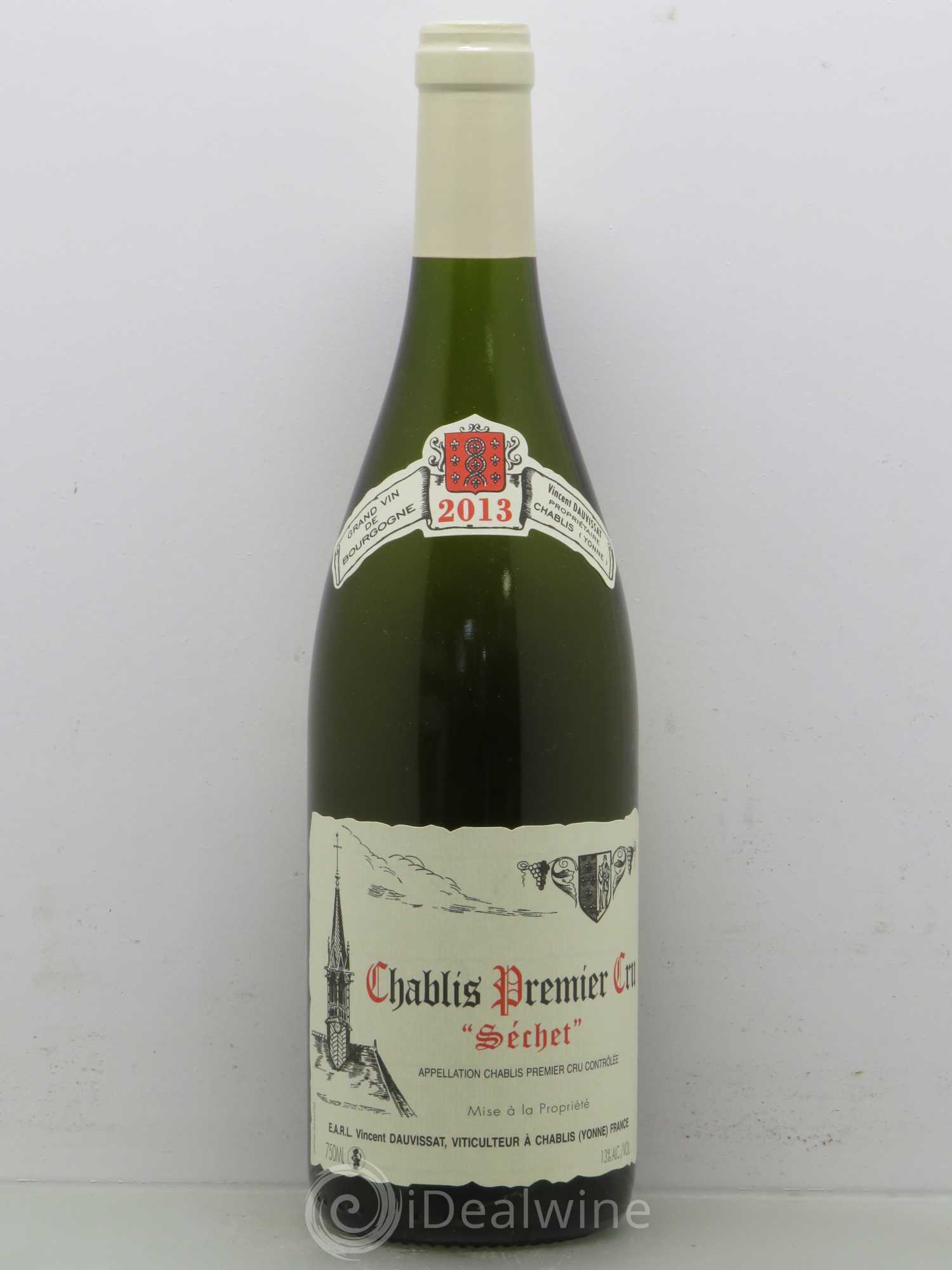 Chablis 1er Cru Séchet Vincent Dauvissat (Domaine) 2013 - Lot de 1 bouteille - 0