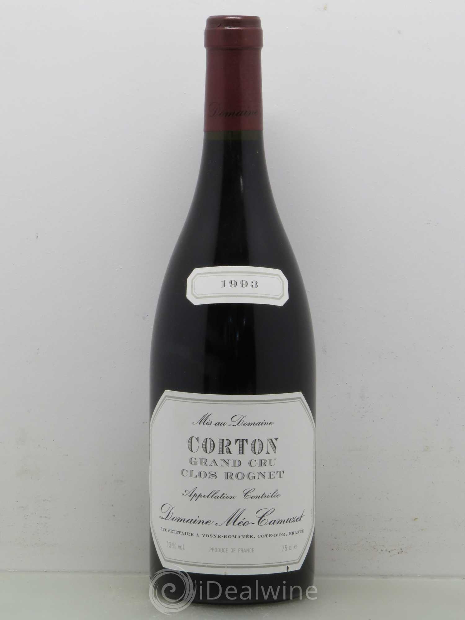 Corton Grand Cru Clos Rognet Méo-Camuzet (Domaine) 1993 - Lot de 1 bouteille - 0