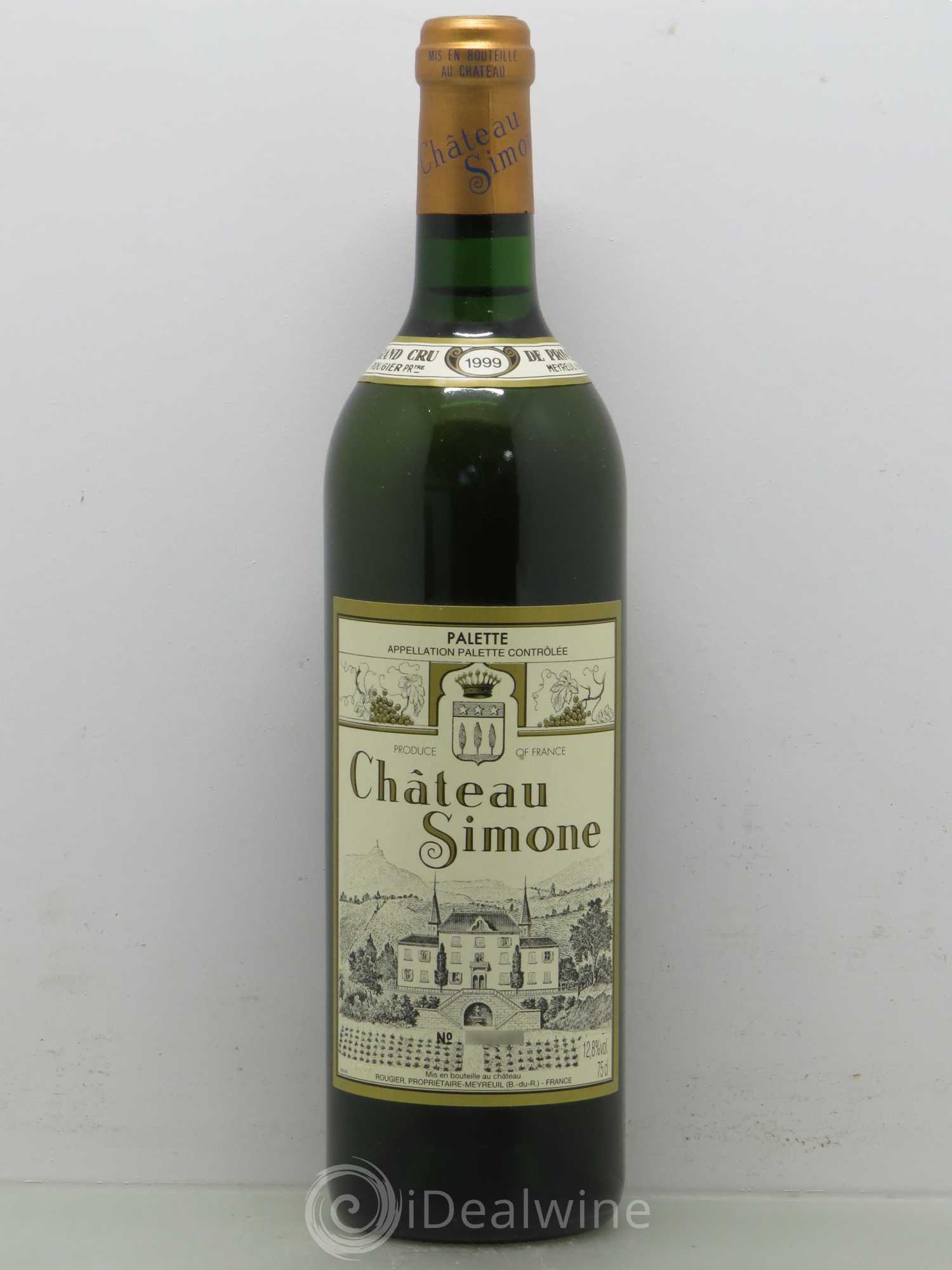 Palette Château Simone Famille Rougier 1999 - Lot de 1 bouteille - 0