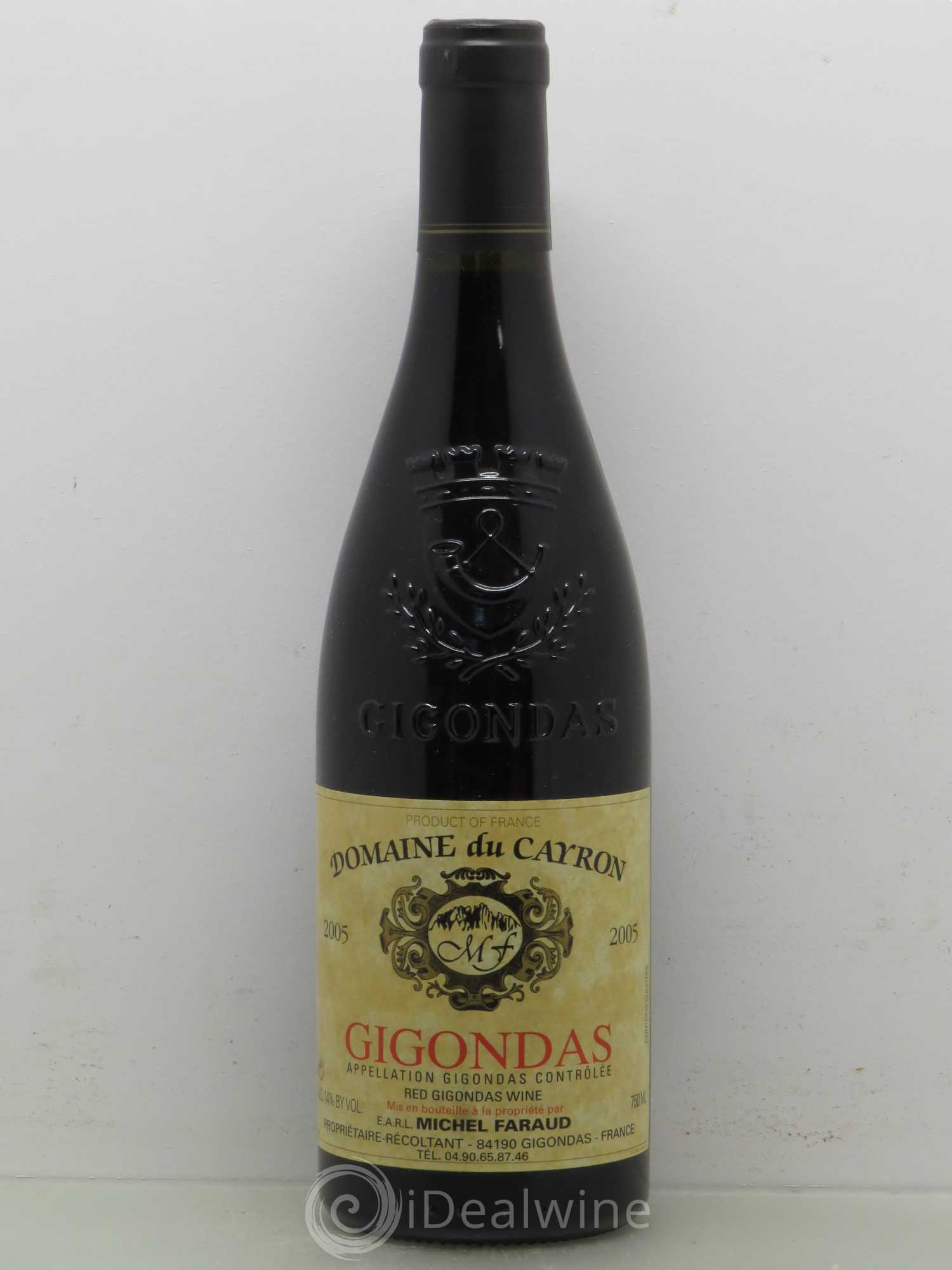 Gigondas Domaine du Cayron 2005 - Lot de 1 bouteille - 0
