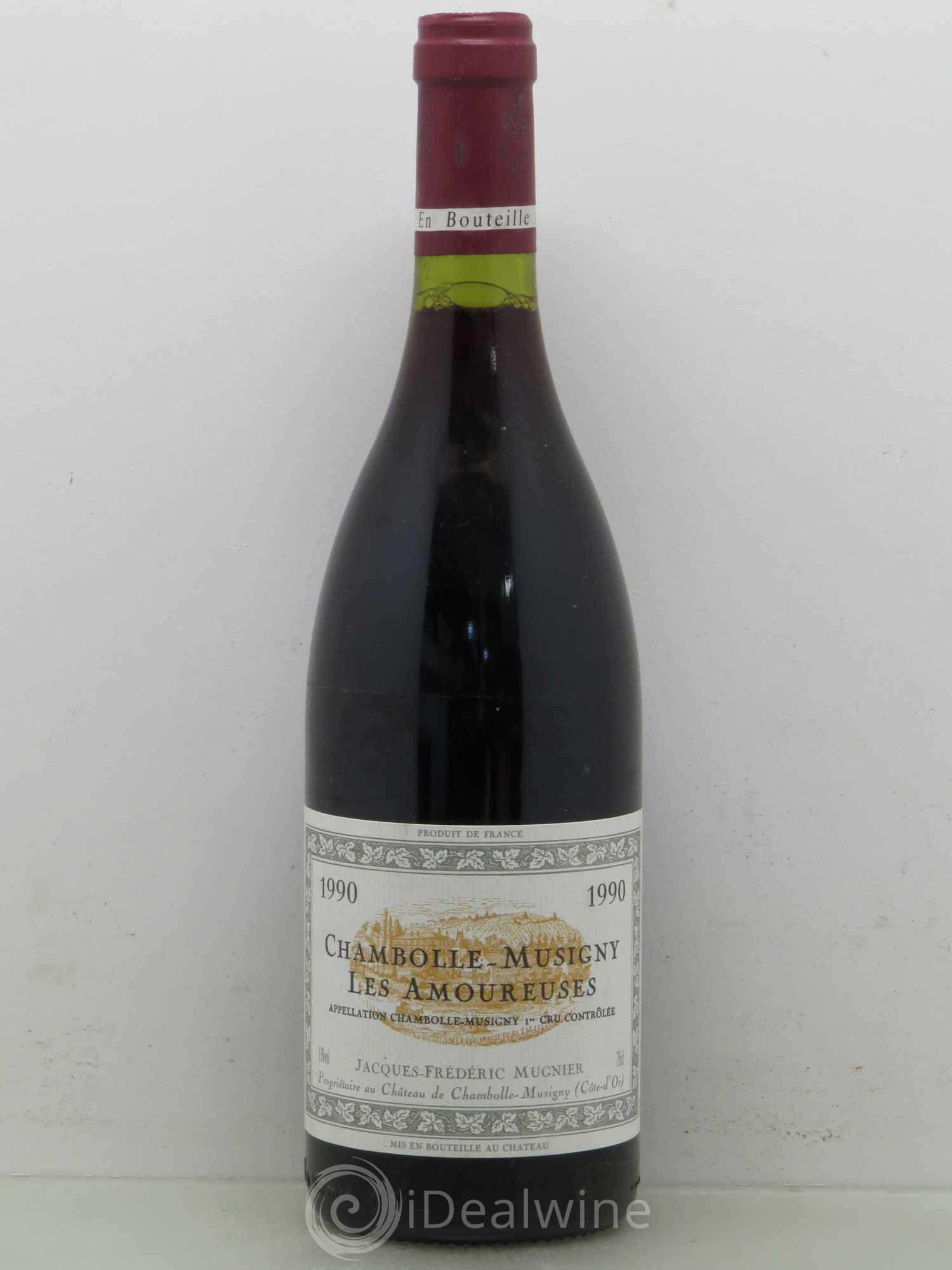 Chambolle-Musigny 1er Cru Les Amoureuses Jacques-Frédéric Mugnier 1990 - Lot de 1 bouteille - 0