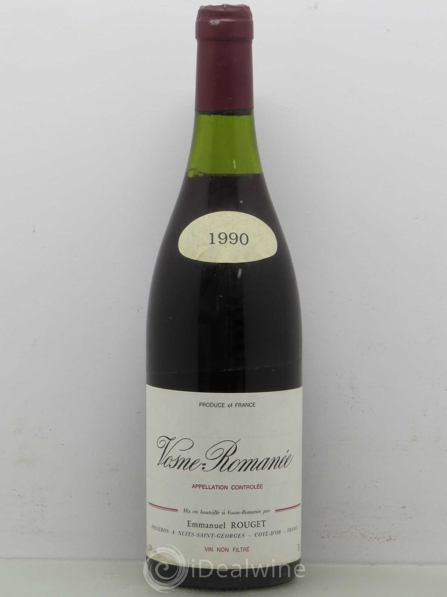 Vosne-Romanée Emmanuel Rouget 1990 - Posten von 1 Flasche - 0