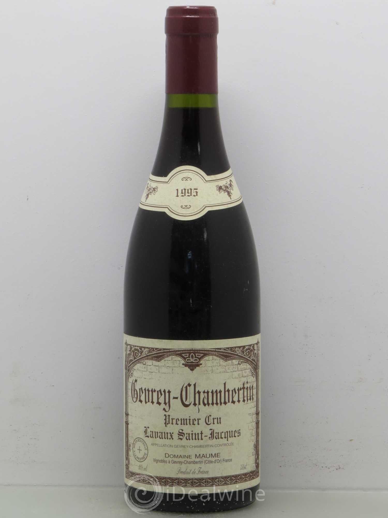 Gevrey-Chambertin 1er Cru Lavaux Saint Jacques - Maume 1995 - Posten von 1 Flasche - 0