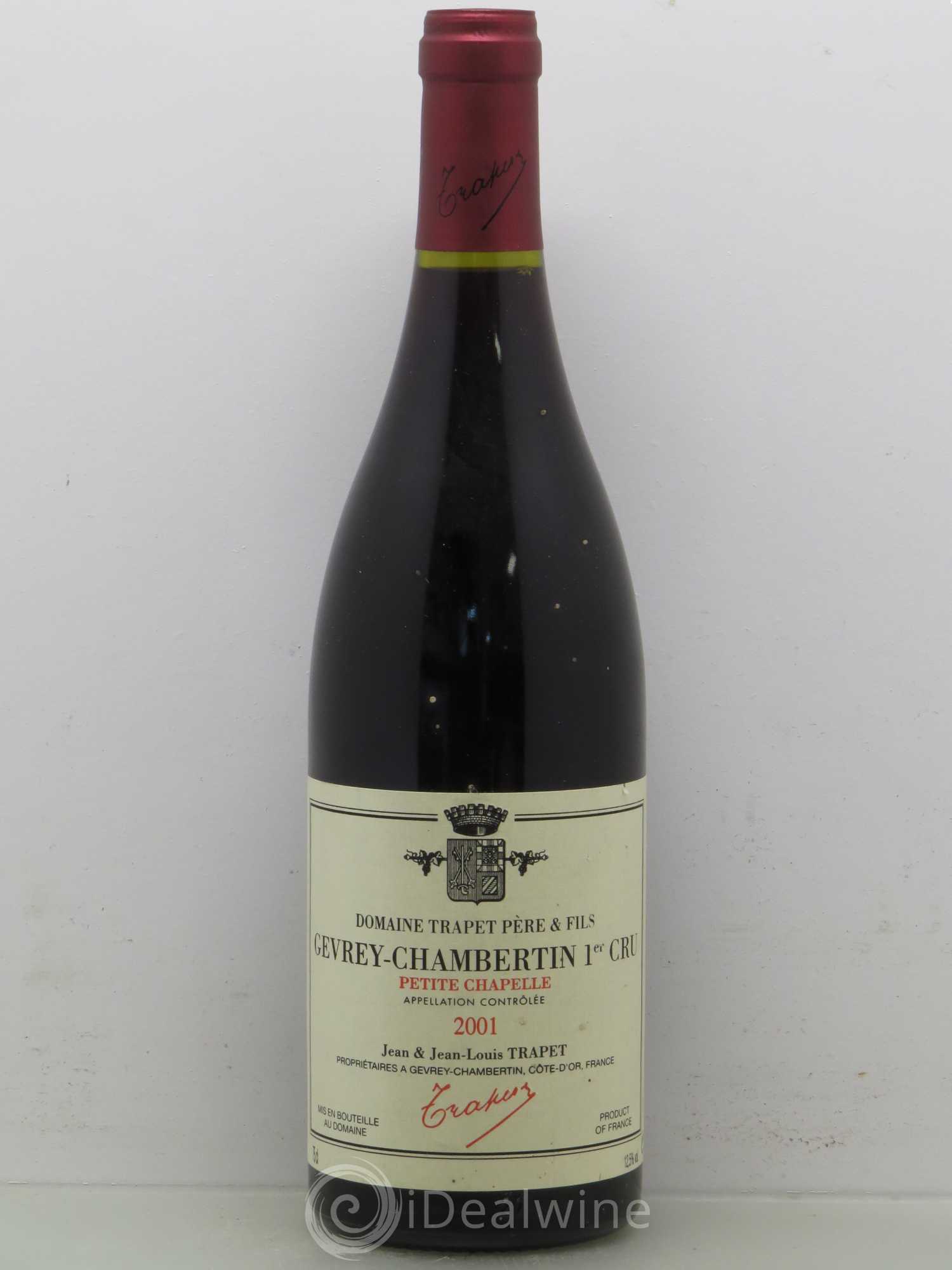 Gevrey-Chambertin 1er Cru Petite Chapelle Domaine Trapet 2001 - Lot de 1 bouteille - 0