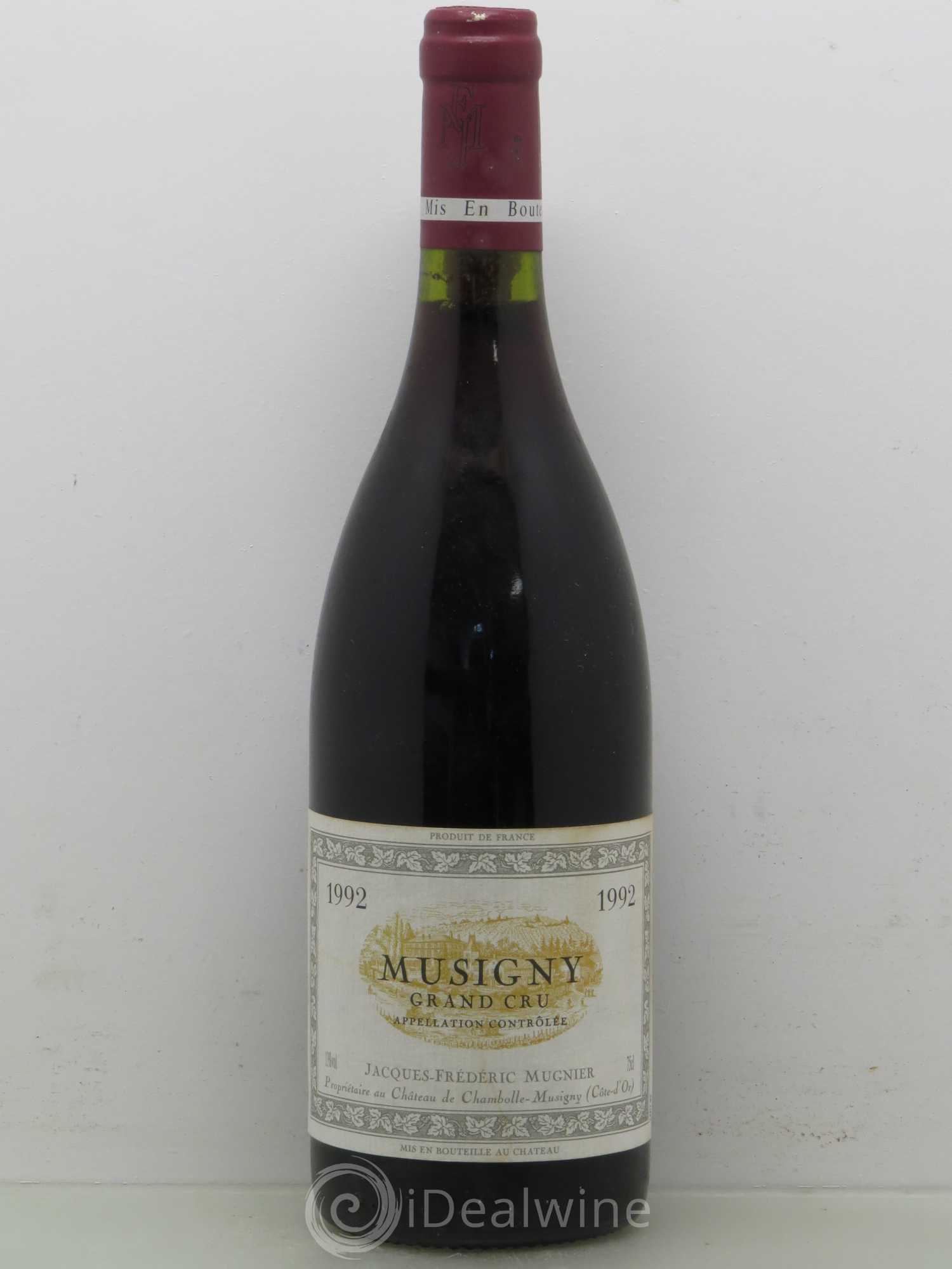 Musigny Grand Cru Jacques-Frédéric Mugnier 1992 - Lot de 1 bouteille - 0