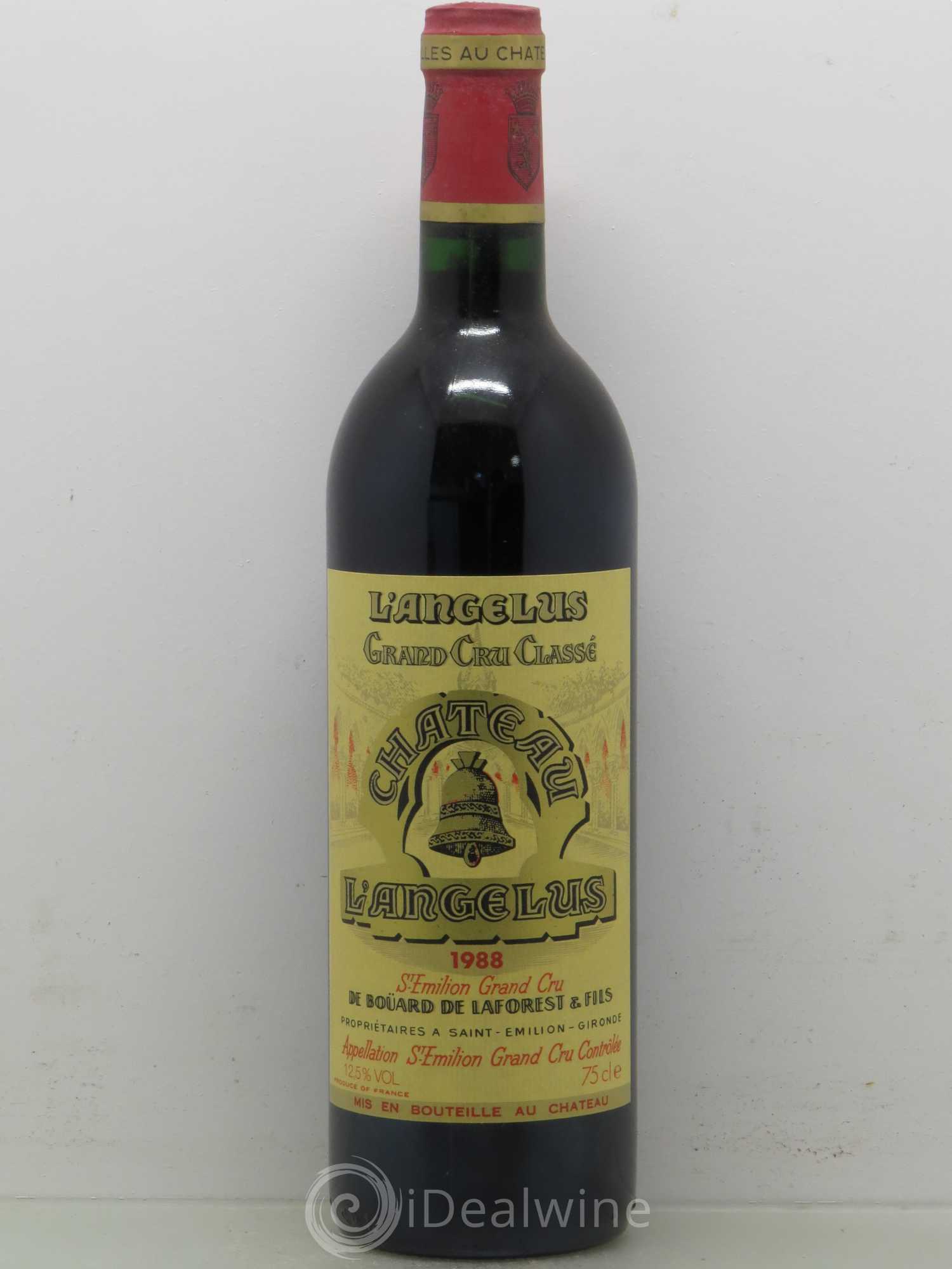 Château Angélus 1er Grand Cru Classé A 1988 - Lot de 1 bouteille - 0