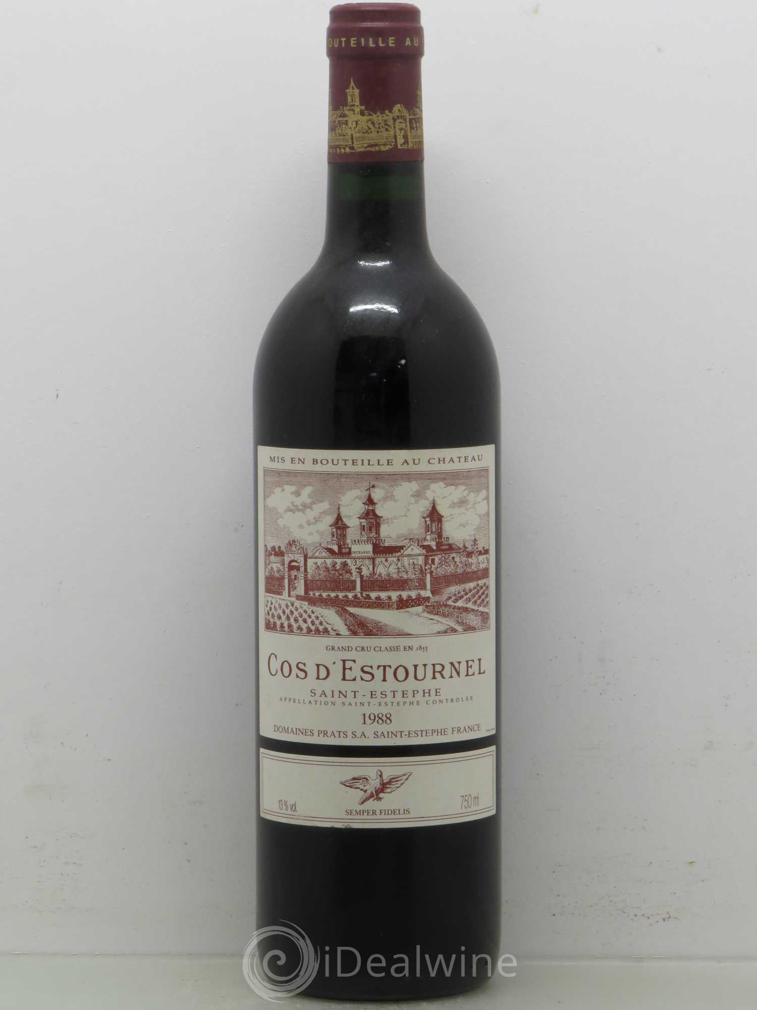 Cos d'Estournel 2ème Grand Cru Classé 1988 - Lot de 1 bouteille - 0