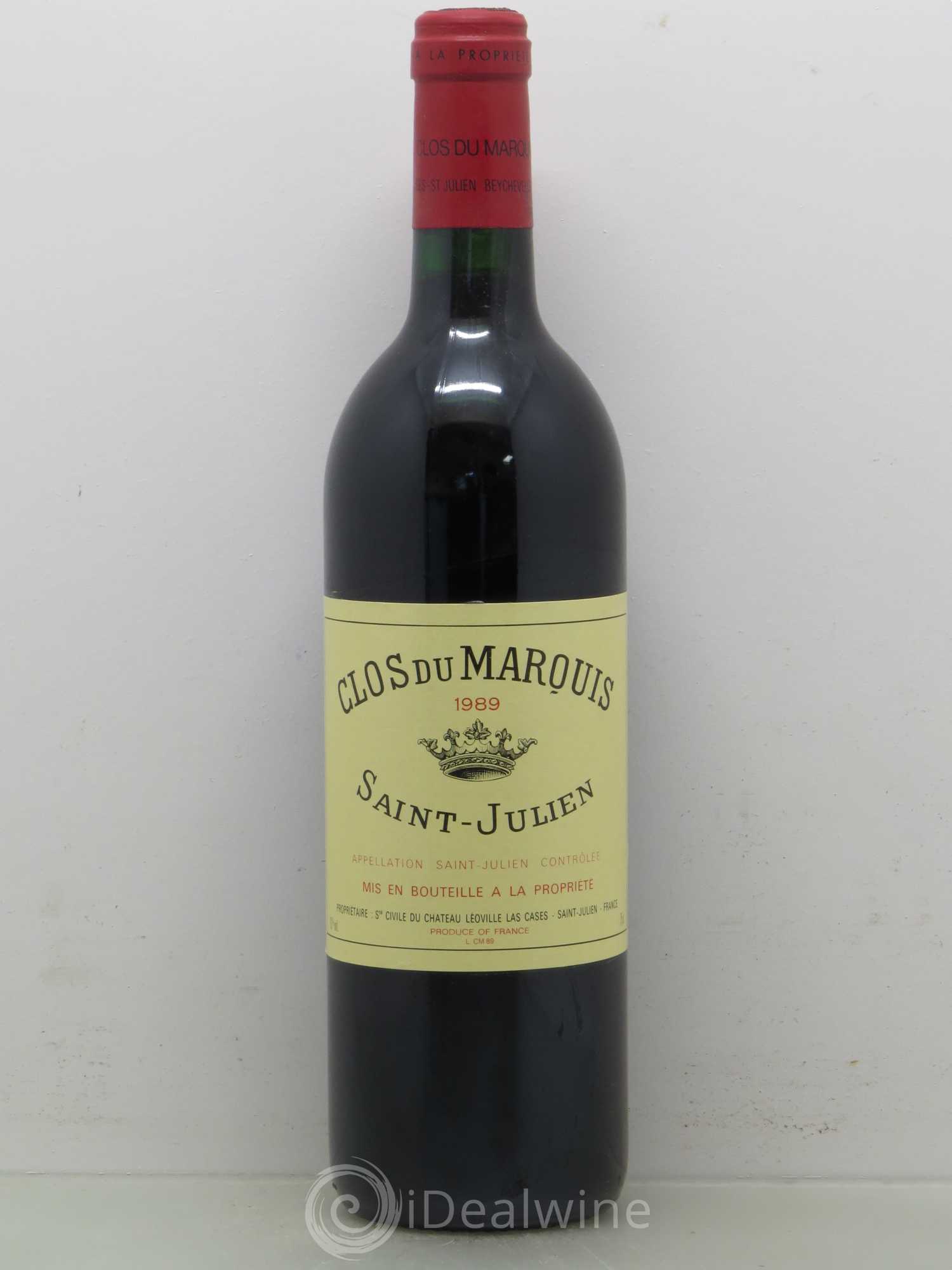 Clos du Marquis 1989 - Lot de 1 bouteille - 0
