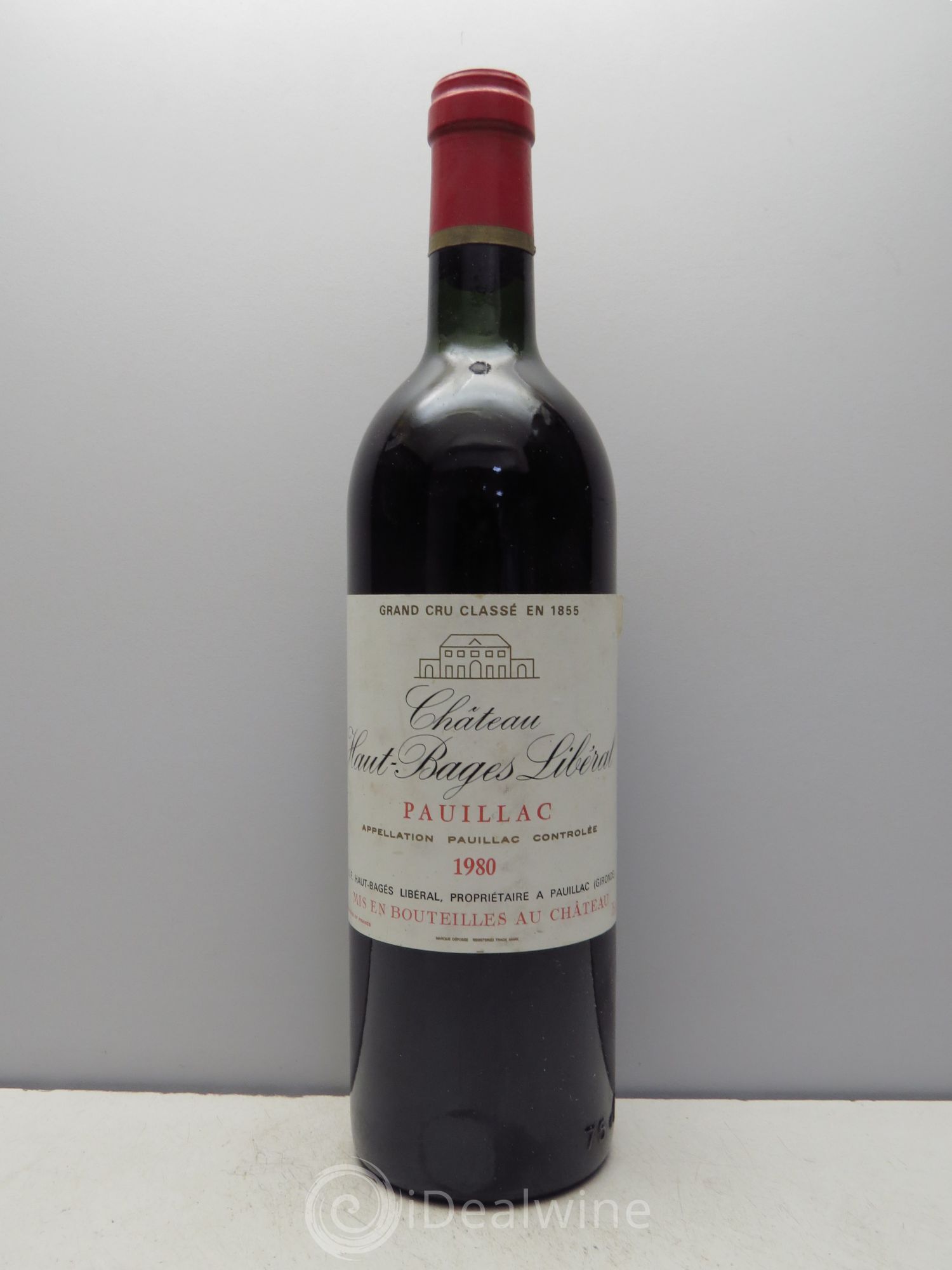 Château Haut Bages Libéral 5ème Grand Cru Classé (sans prix de réserve / no reserve) 1980 - Lotto di 1 bottiglia - 0