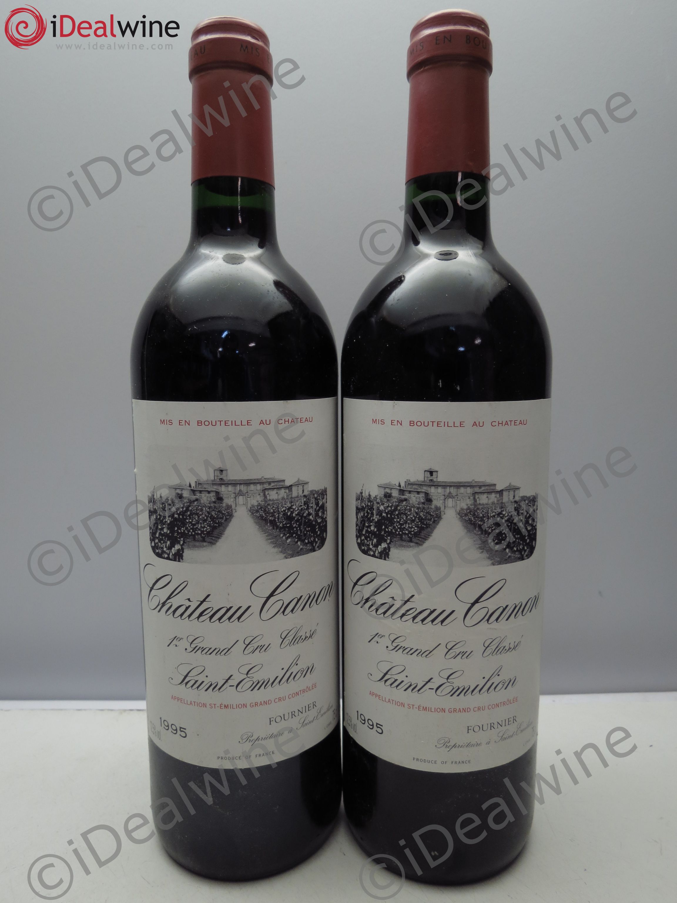 Château Canon 1er Grand Cru Classé B 1995 - Lot de 2 bouteilles - 0