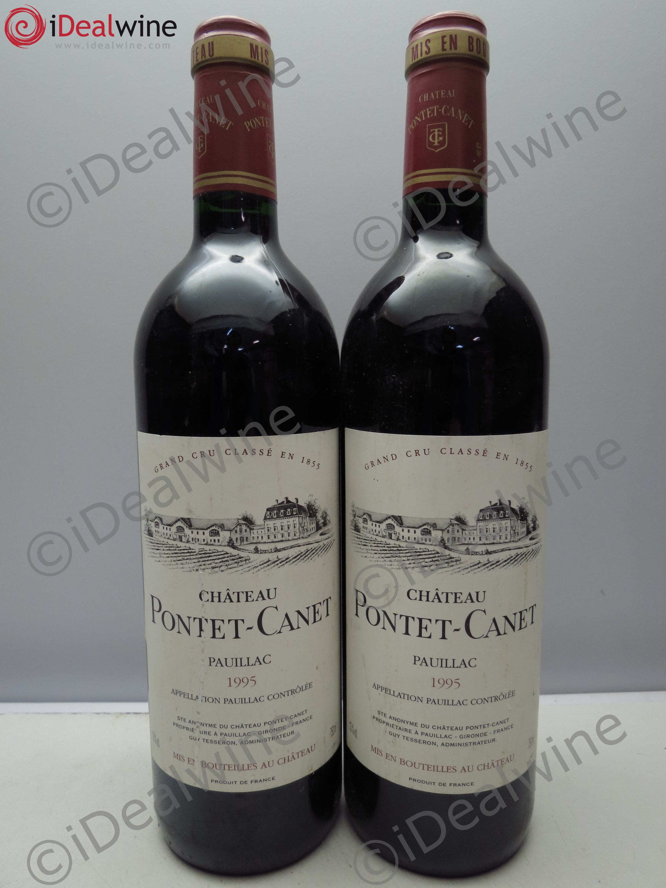 Château Pontet Canet 5ème Grand Cru Classé 1995 - Lot de 2 bouteilles - 0