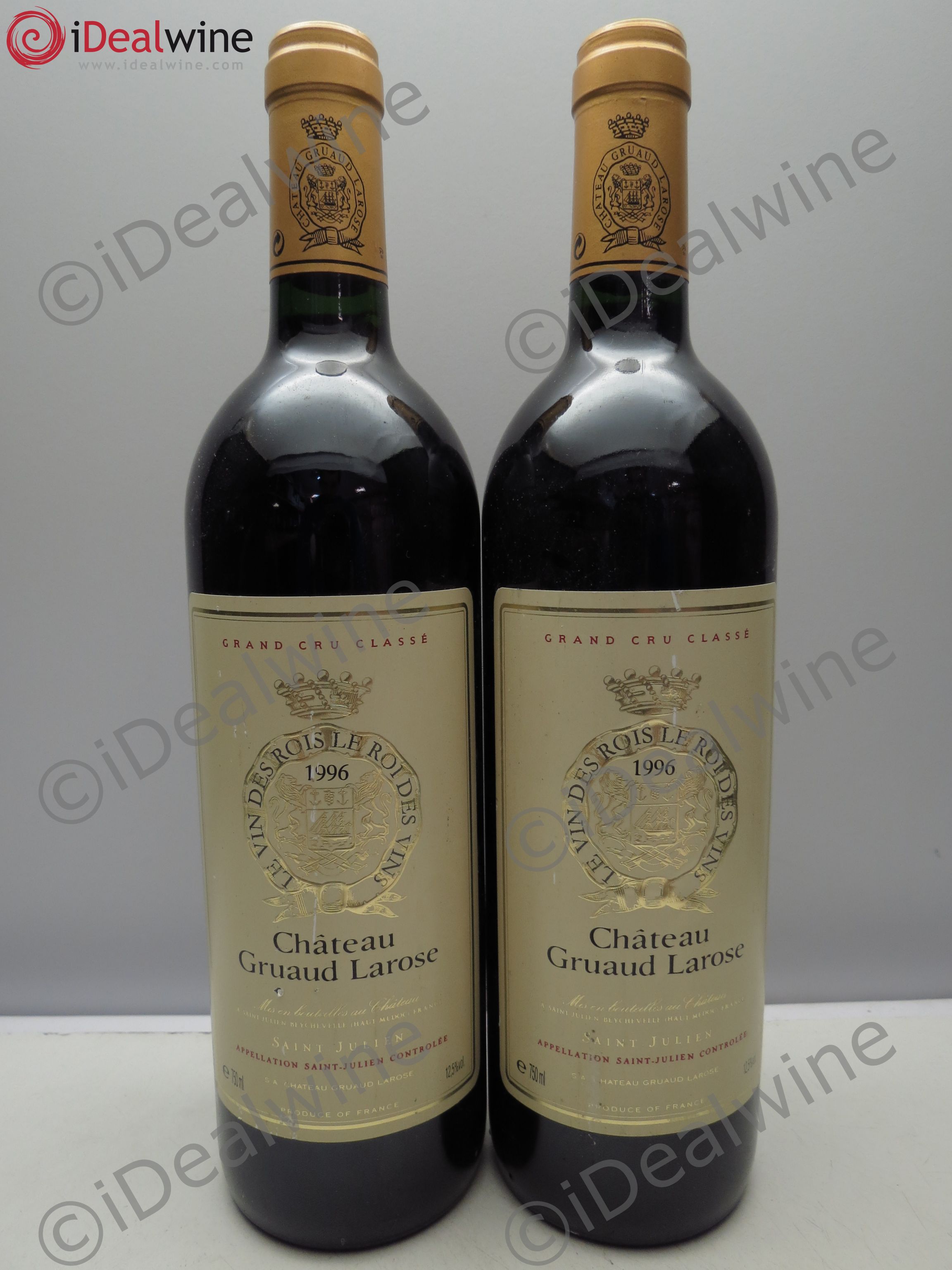 Château Gruaud Larose 2ème Grand Cru Classé 1996 - Lot de 2 bouteilles - 0