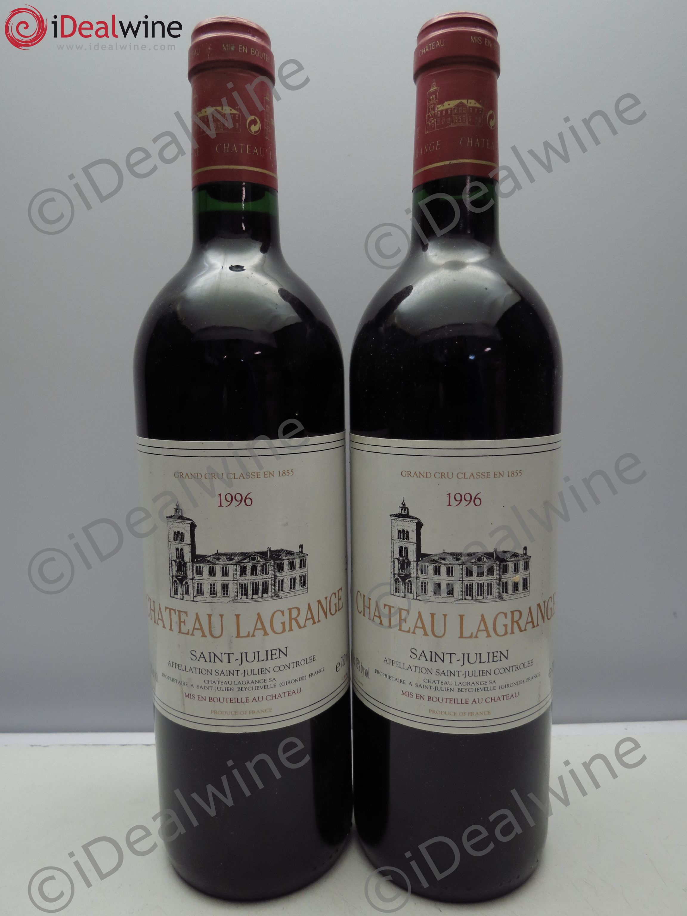 Château Lagrange 3ème Grand Cru Classé 1996 - Lot de 2 bouteilles - 0