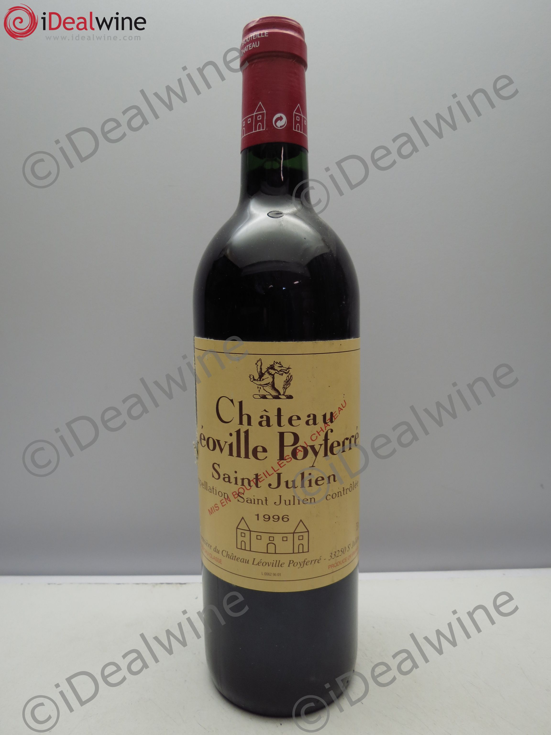 Château Léoville Poyferré 2ème Grand Cru Classé 1996 - Lot de 1 bouteille - 0