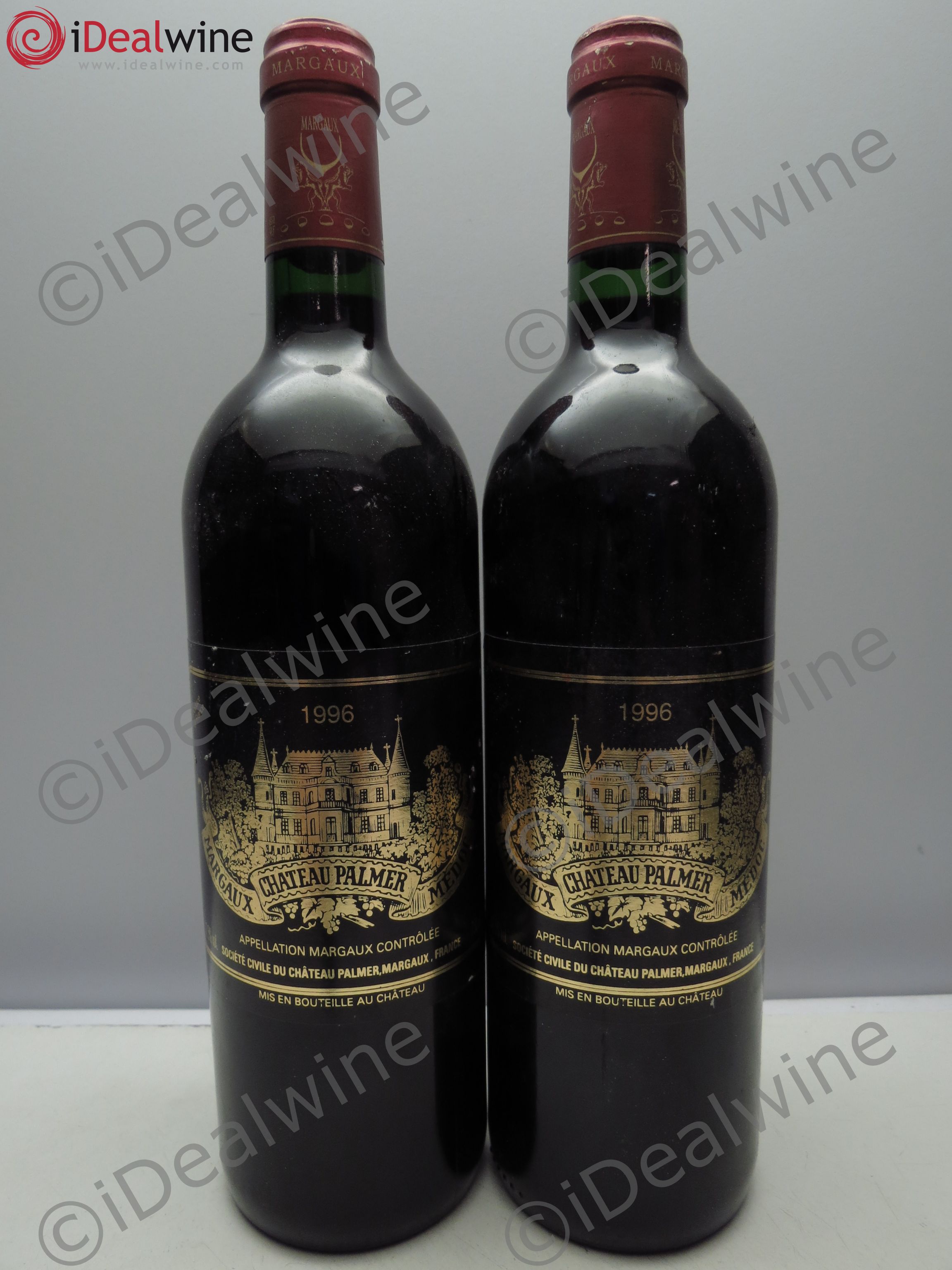 Château Palmer 3ème Grand Cru Classé 1996 - Lot de 2 bouteilles - 0