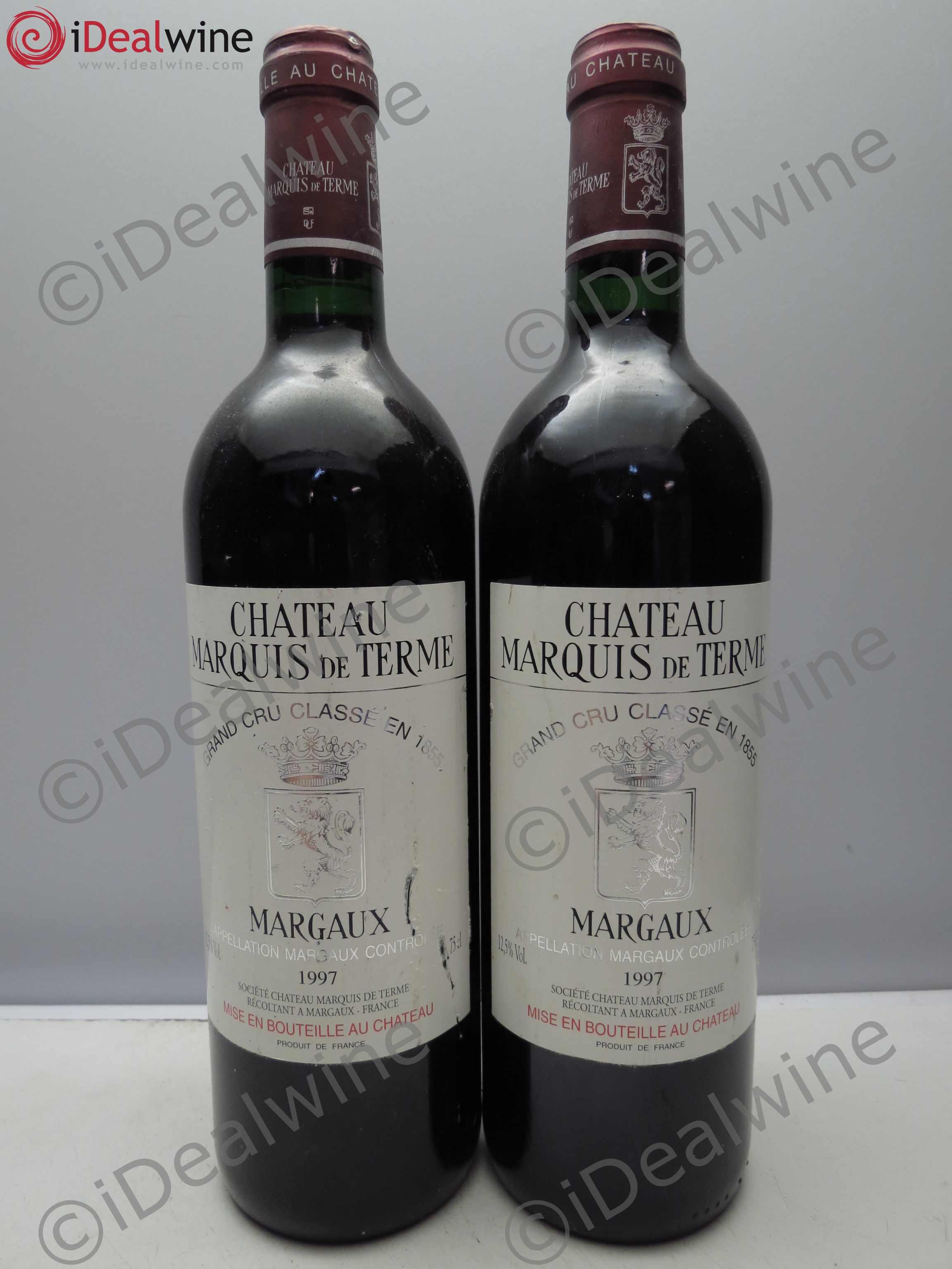 Château Marquis de Terme 4ème Grand Cru Classé (sans prix de reserve / no reserve) 1997 - Lotto di 2 bottiglie - 0