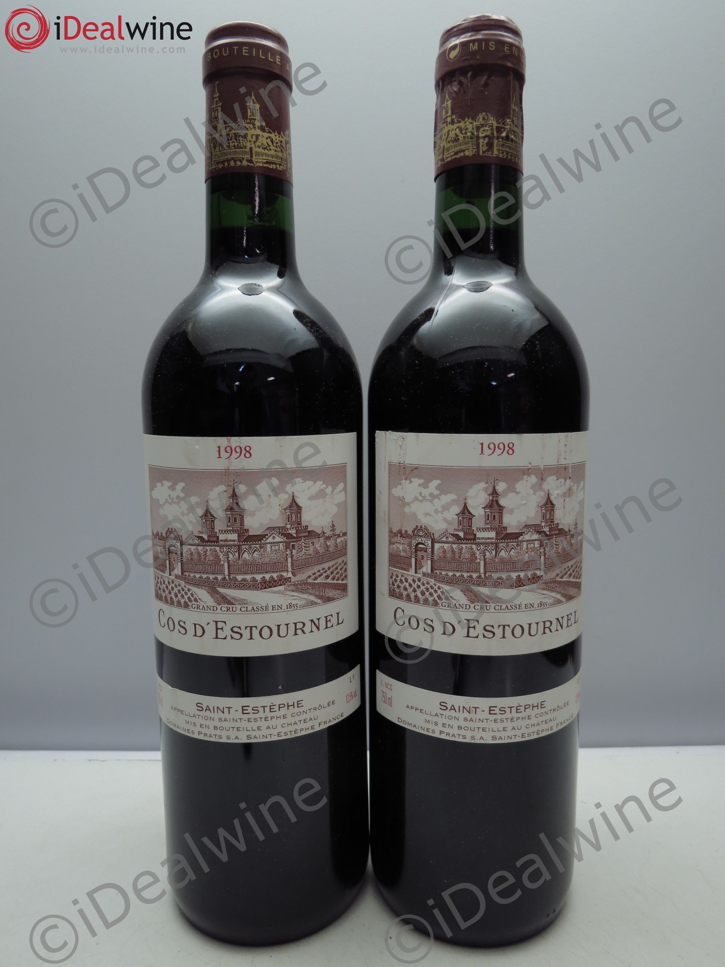 Cos d'Estournel 2ème Grand Cru Classé 1998 - Lot de 2 bouteilles - 0