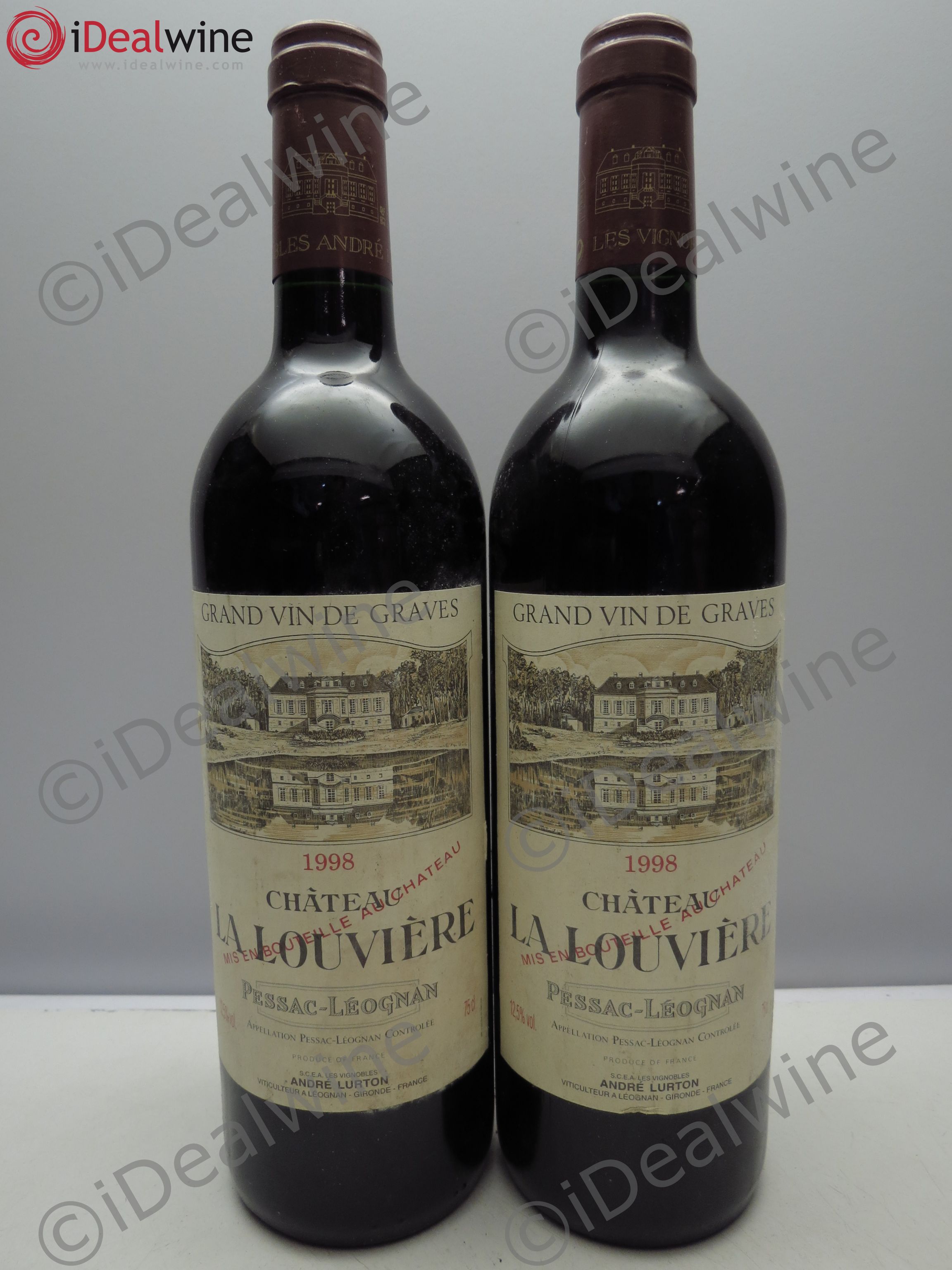Château la Louvière (sans prix de reserve / no reserve) 1998 - Posten von 2 Flaschen - 0