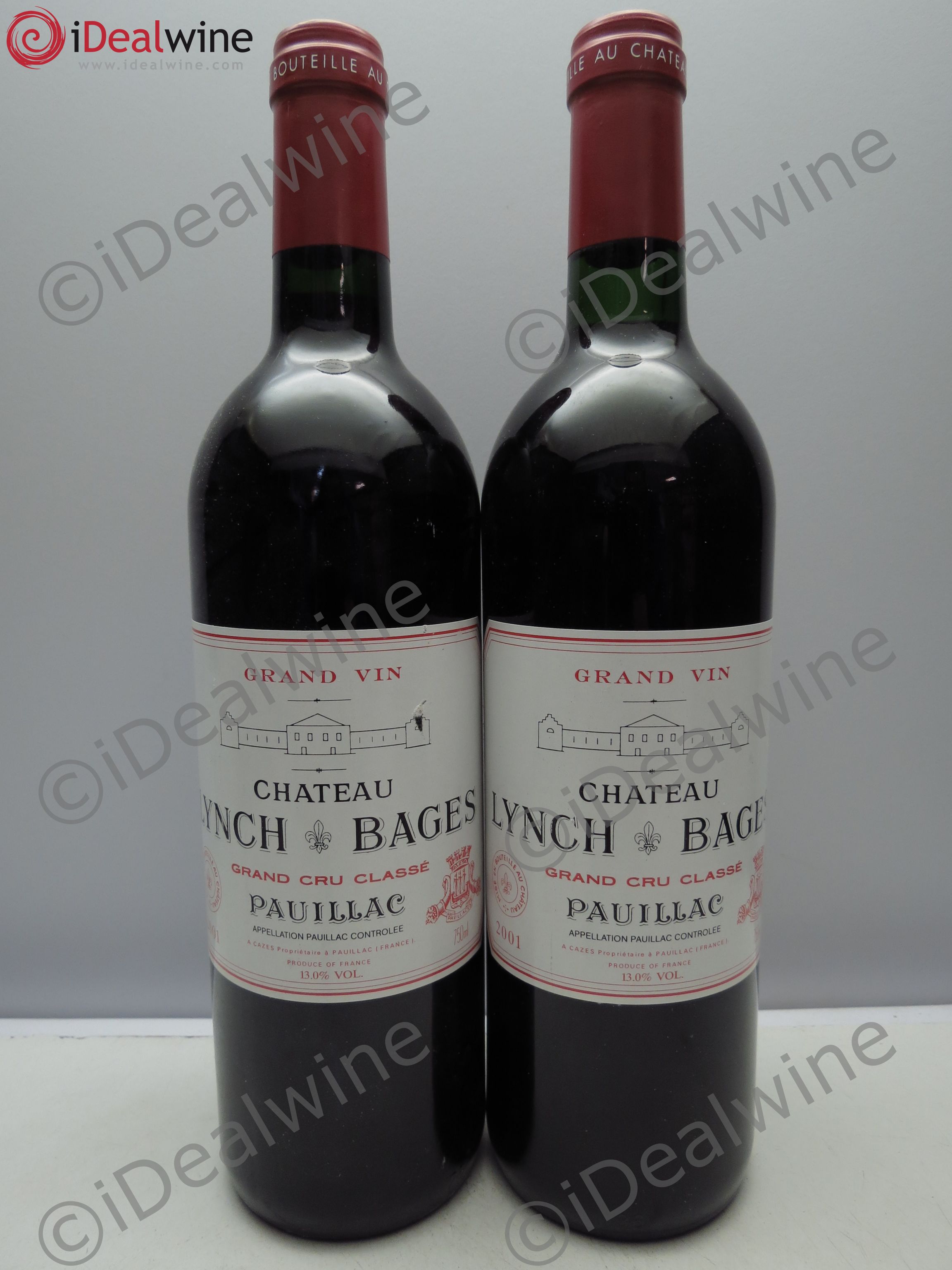 Château Lynch Bages 5ème Grand Cru Classé 2001 - Lot de 2 bouteilles - 0