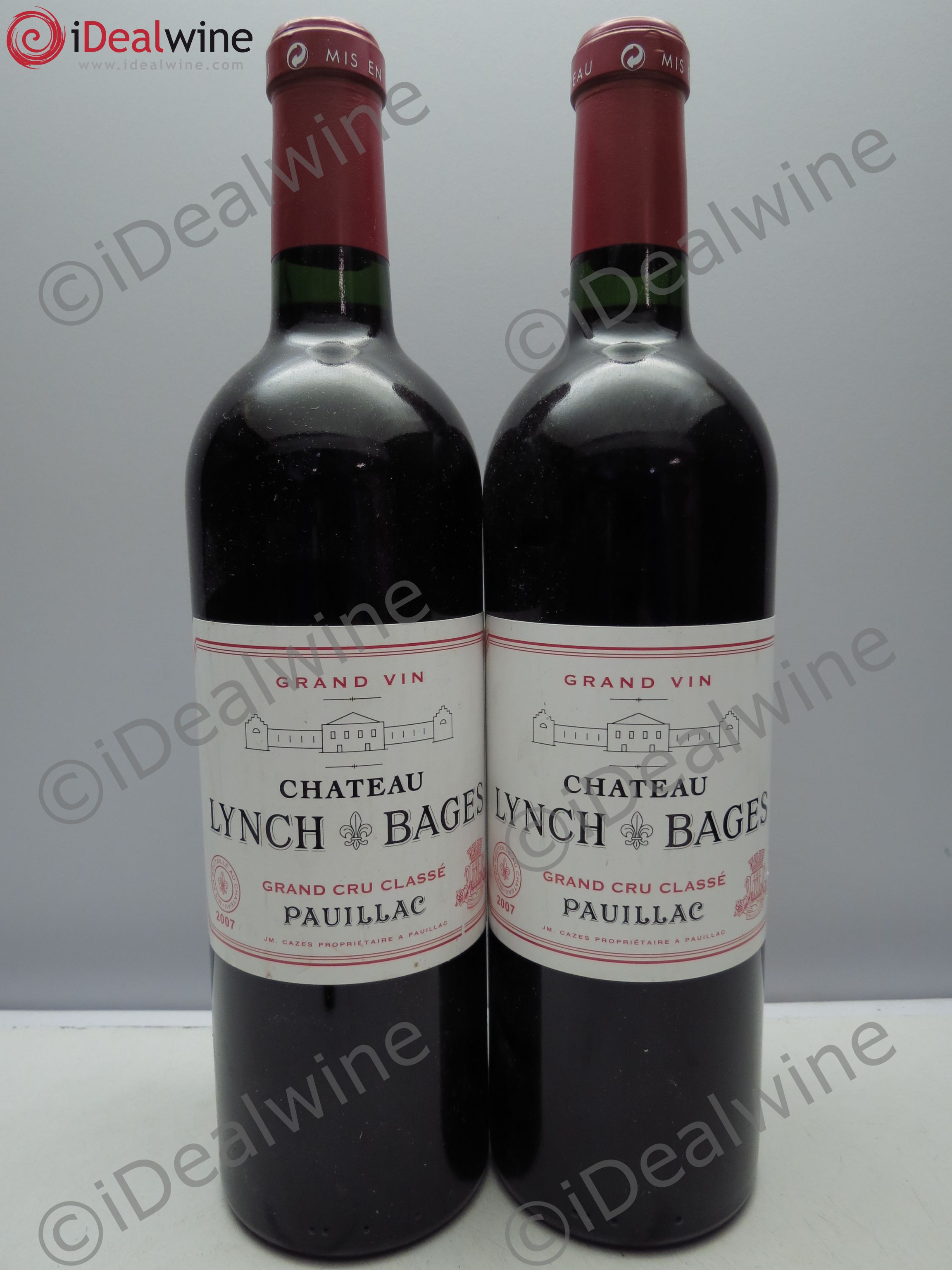 Château Lynch Bages 5ème Grand Cru Classé 2007 - Lot de 2 bouteilles - 0